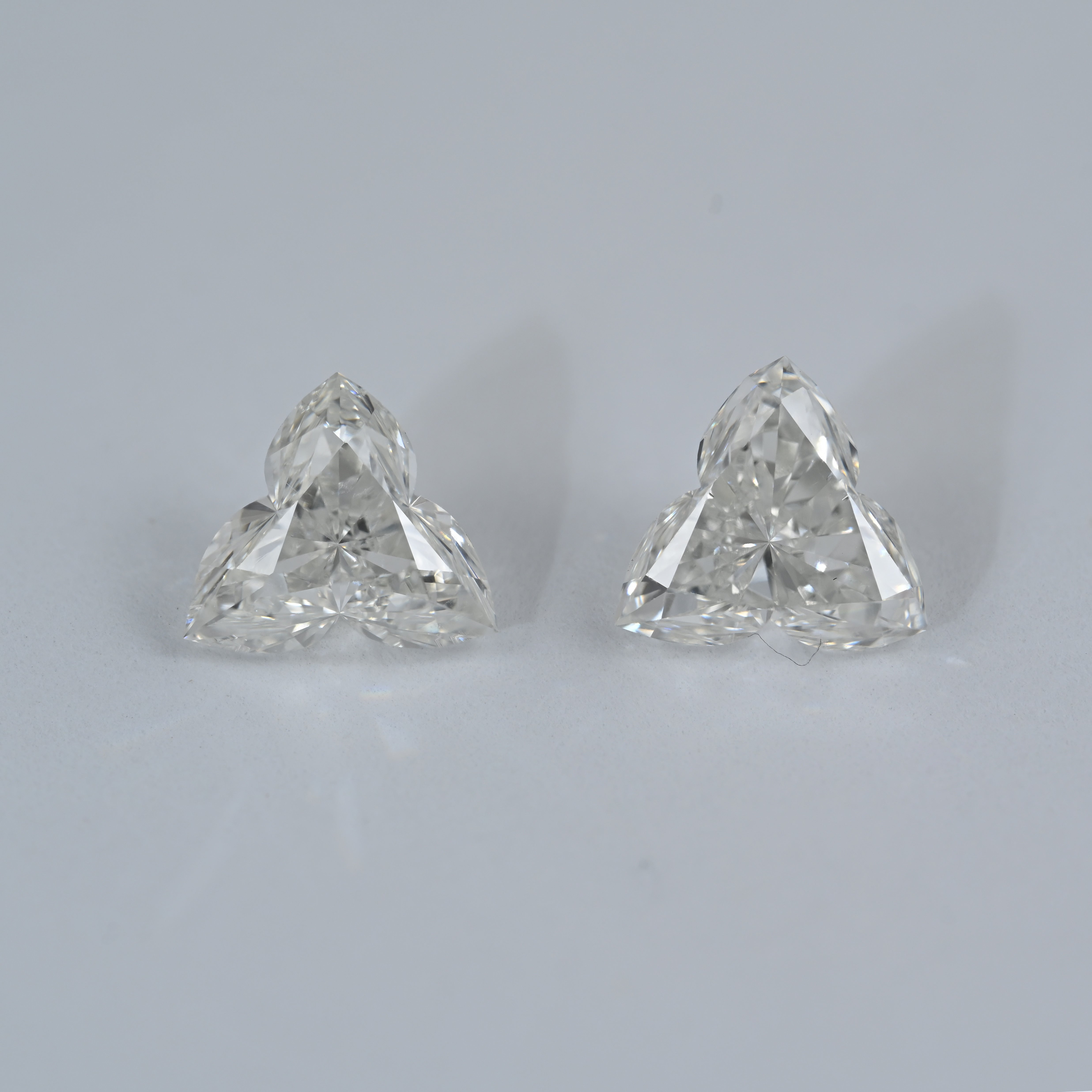 1.68 Carat Flower Shape Natural Diamonds Pair – H/H Color, SI1/SI1 Clarity