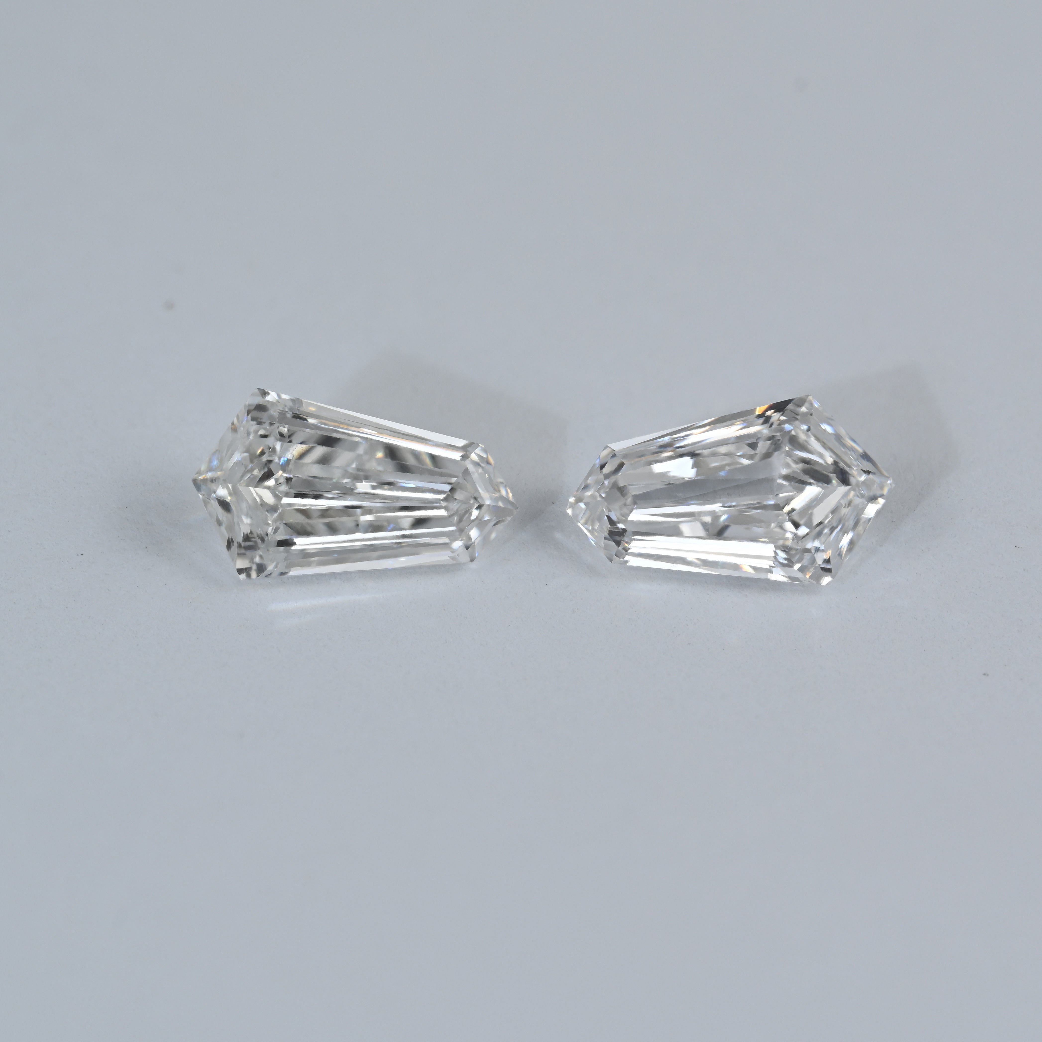 1.44 Carat Tie Shape Natural Diamonds Pair – E/F Color, VVS1/VVS1 Clarity