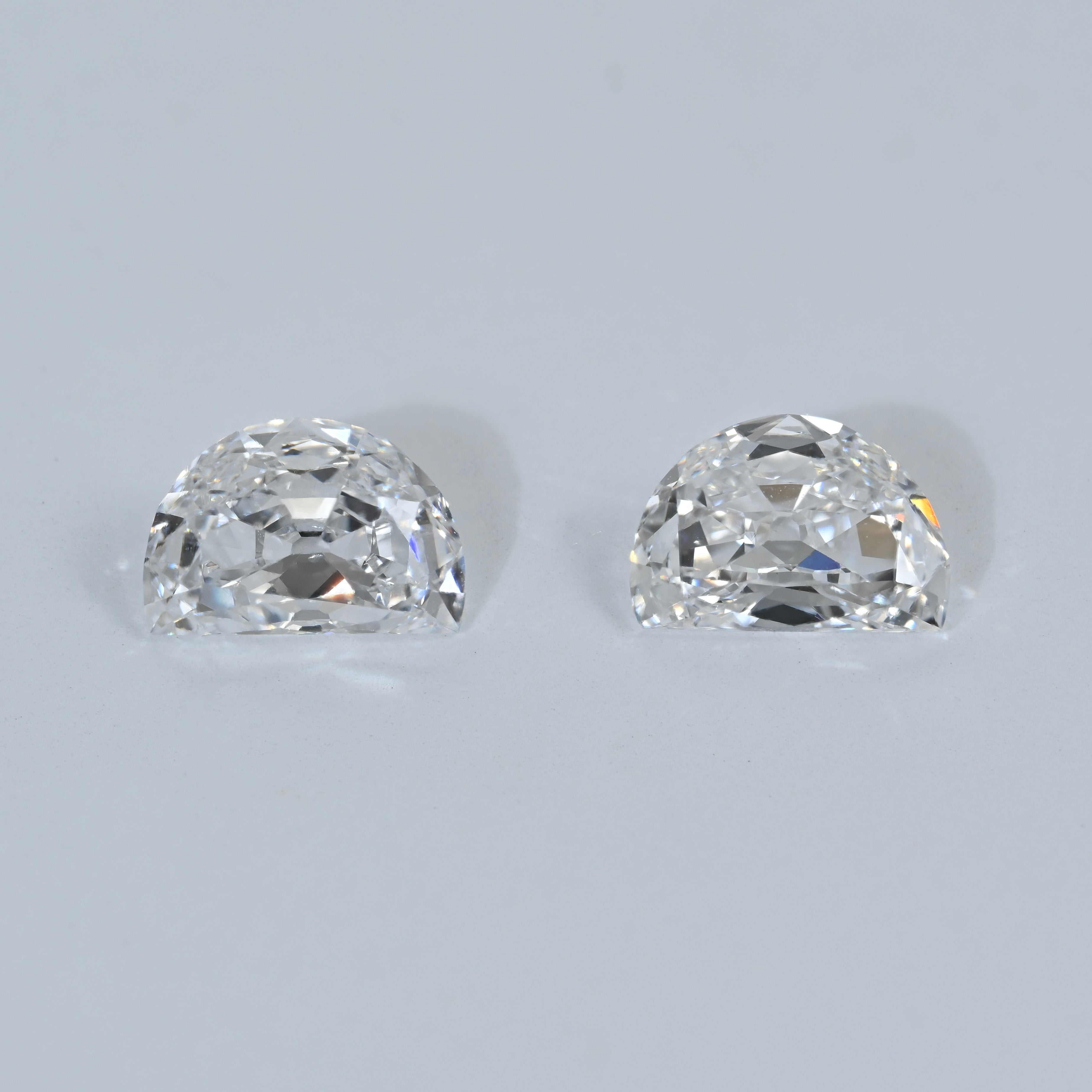 1.73 Carat Half Moon Shape Natural Diamonds Pair – D/F Color, VS2/VS1 Clarity
