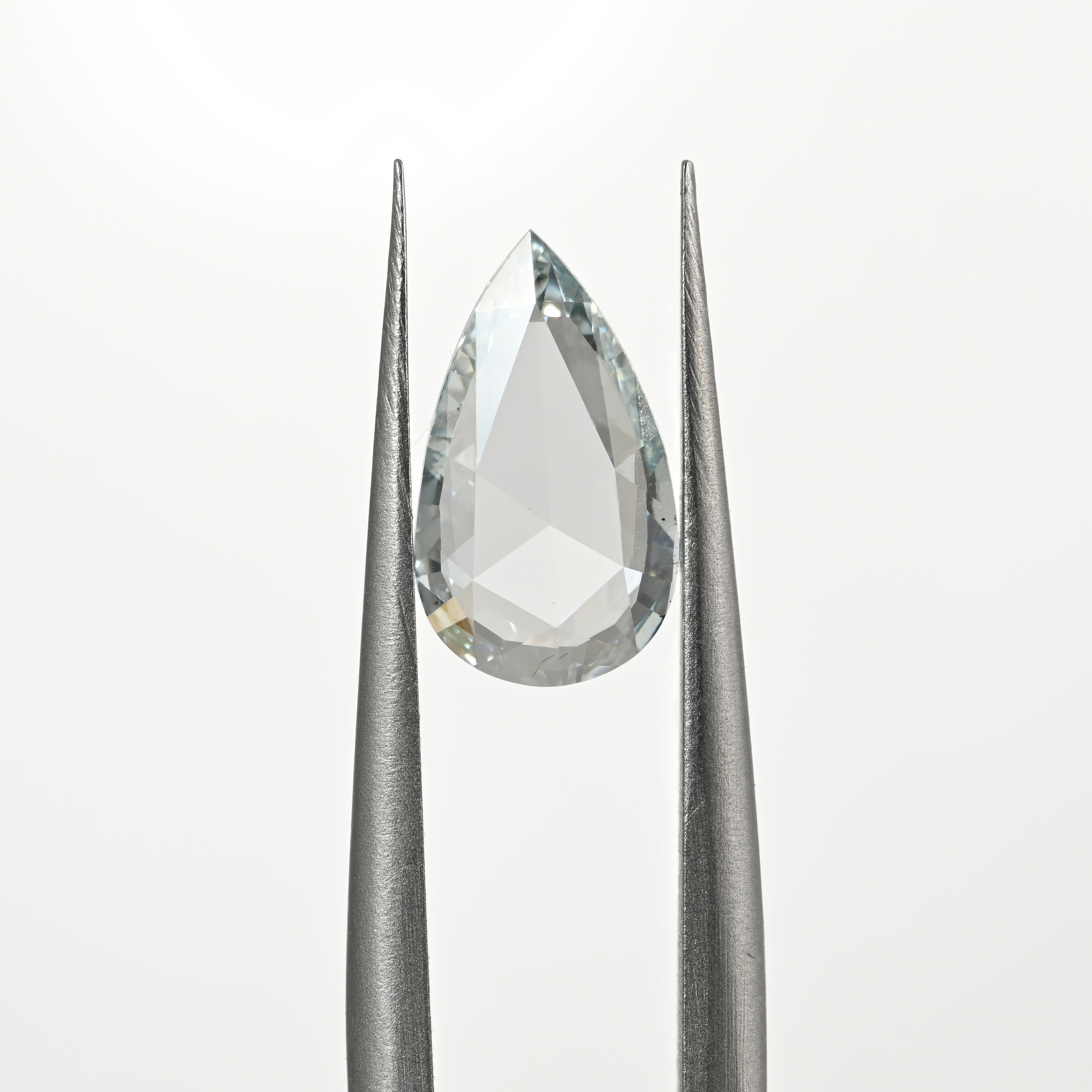 0.98 Carat ROSE/CUT Pear Shape Natural Diamond – F-B-G Color, VS1 Clarity  (GIA Certified) - 6175469814