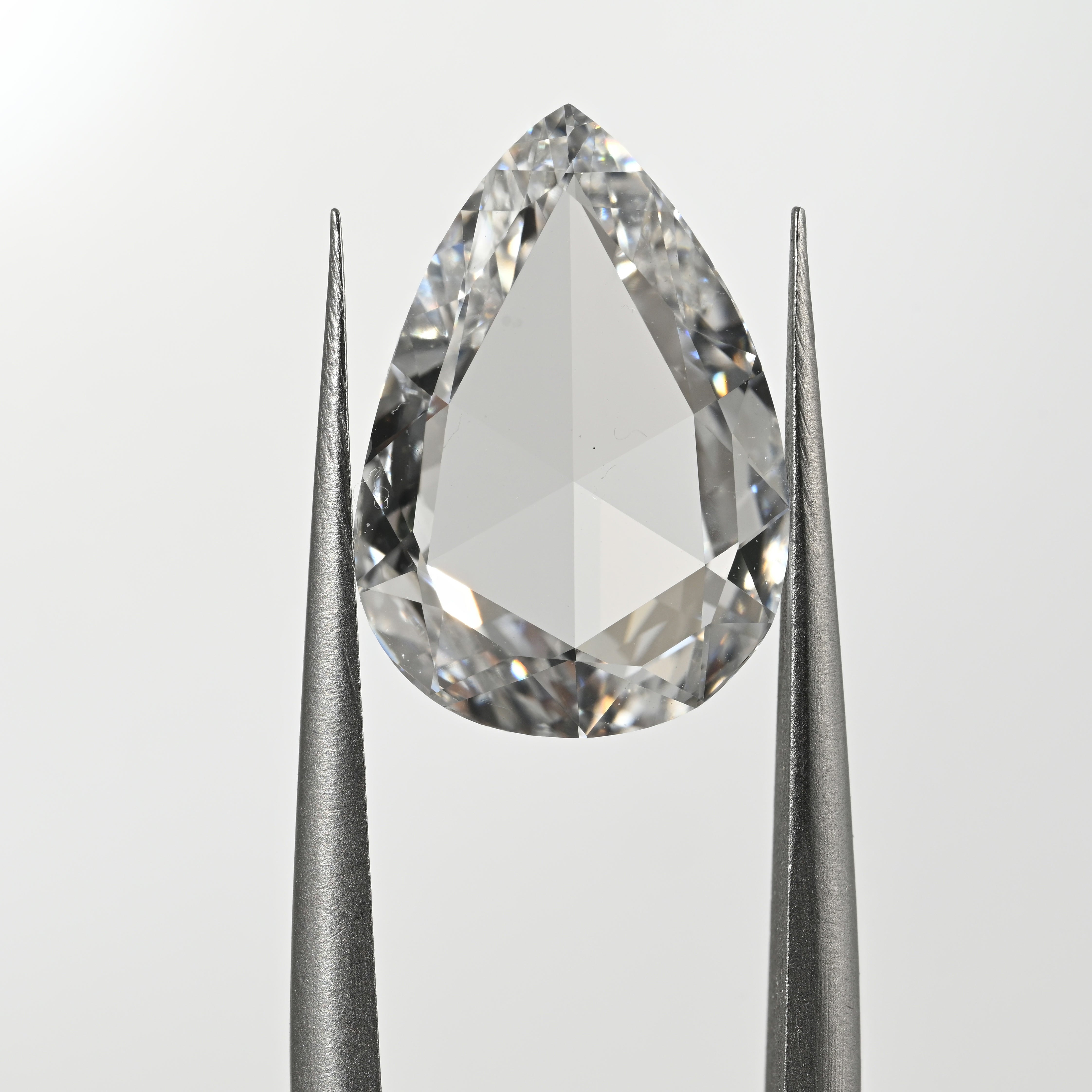 2.88 Carat ROSE/CUT Pear Shape Natural Diamond – D Color, VS1 Clarity (GIA Certified) - 1548348743