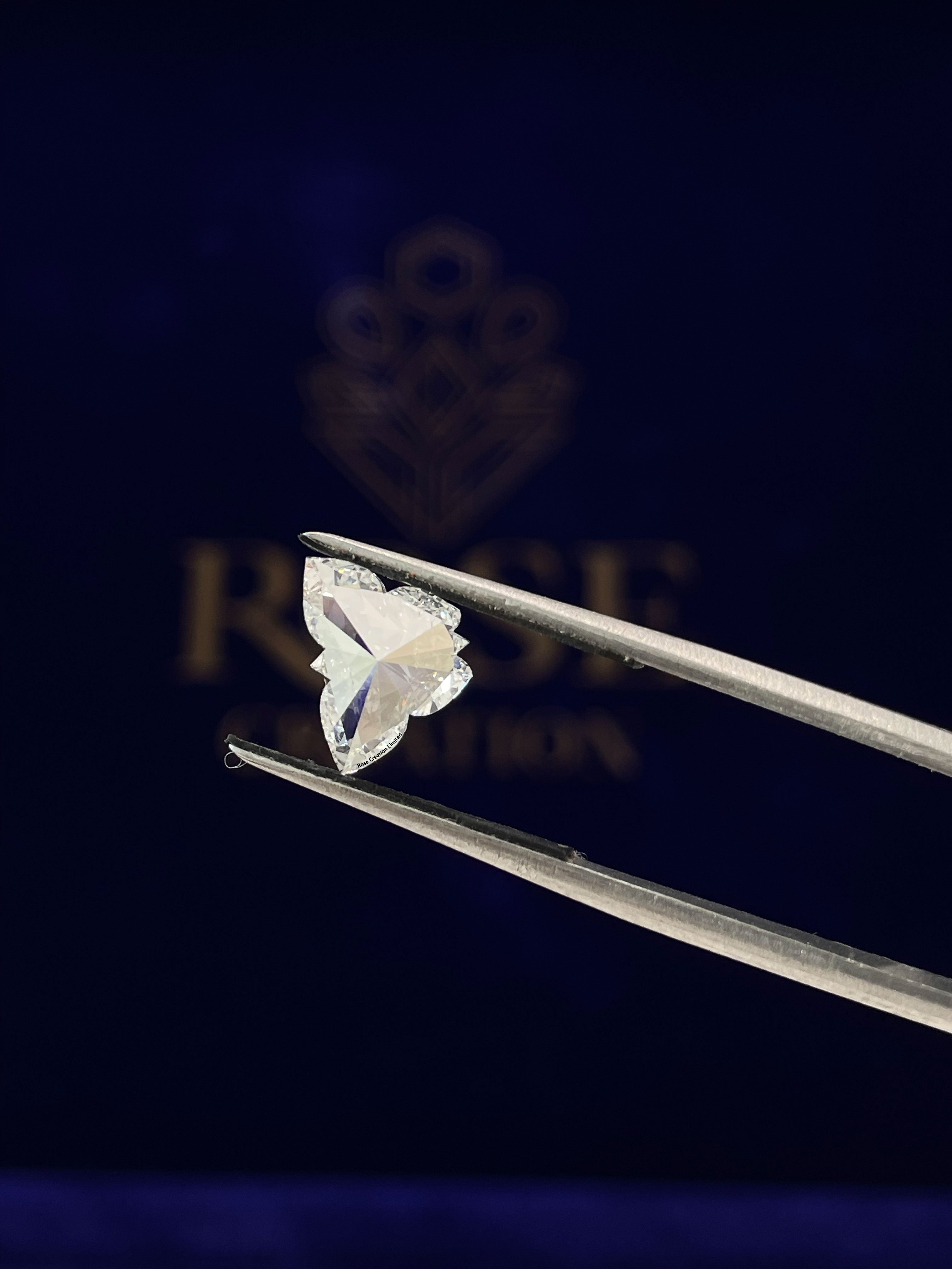 4.77 Carat Butterfly Shape Natural Diamonds Pair – E/F Color, SI1 Clarity