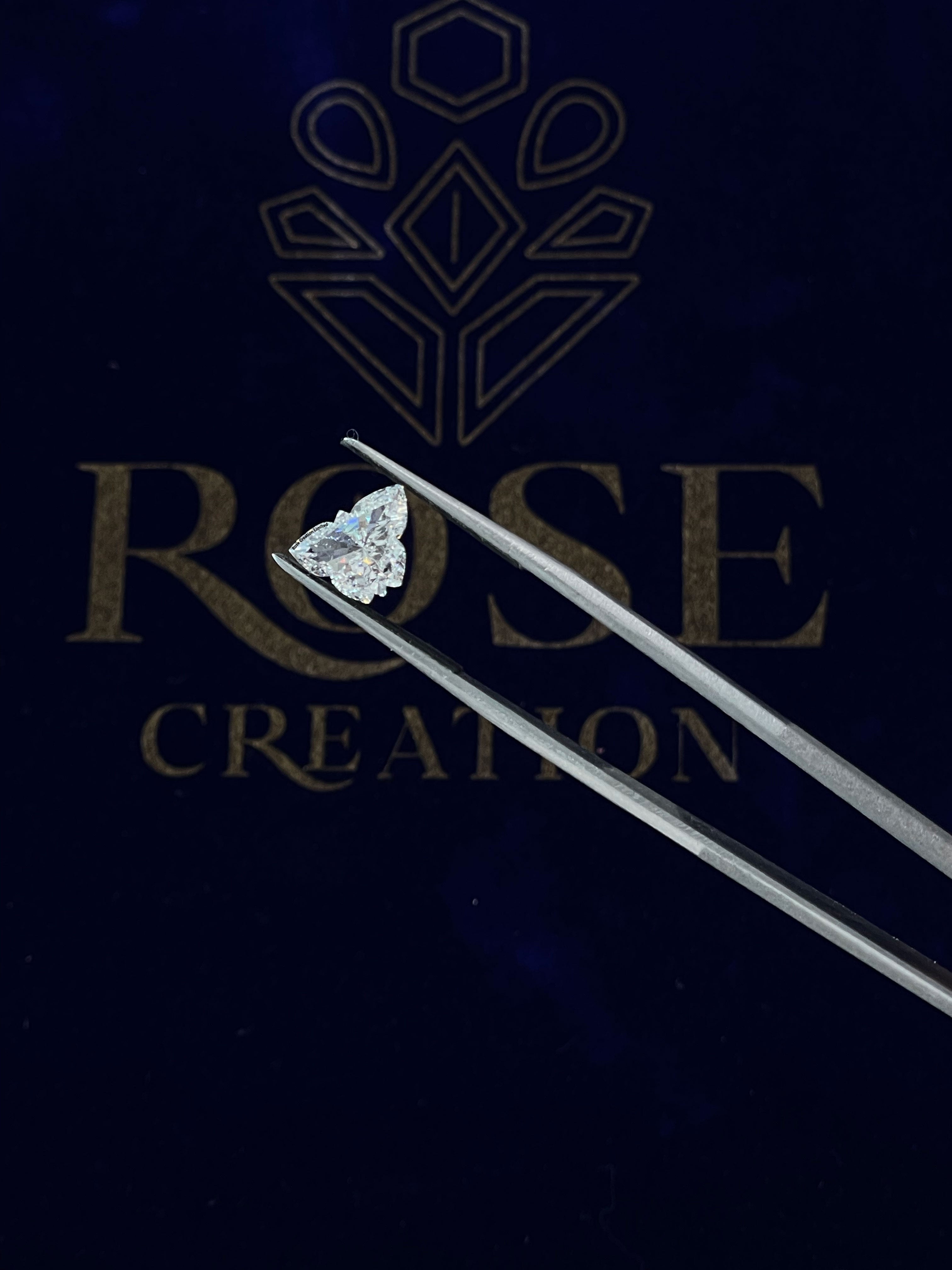 4.77 Carat Butterfly Shape Natural Diamonds Pair – E/F Color, SI1 Clarity