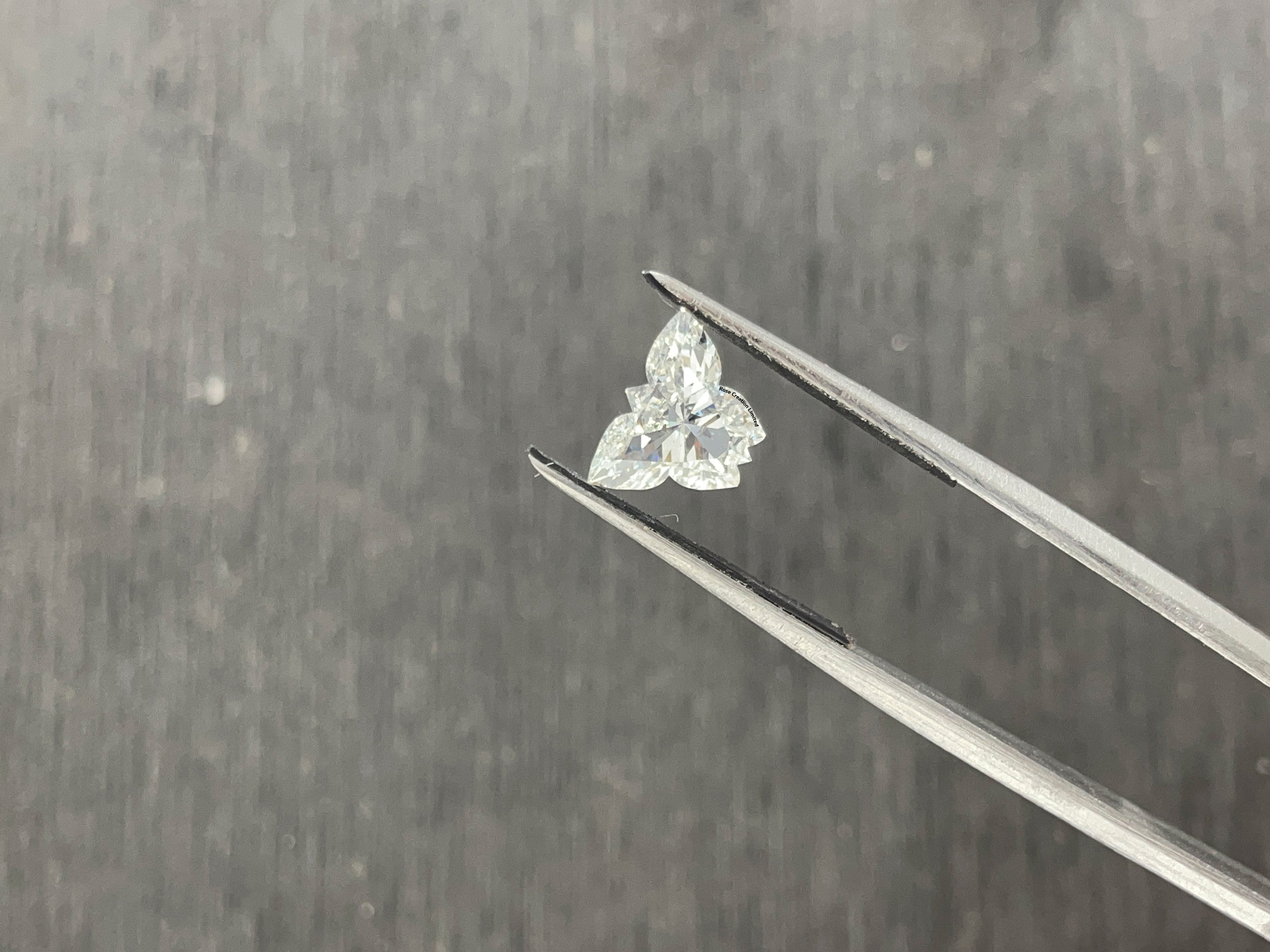3.18 Carat Butterfly Shape Natural Diamonds Pair – E/E Color, SI2/SI2 Clarity