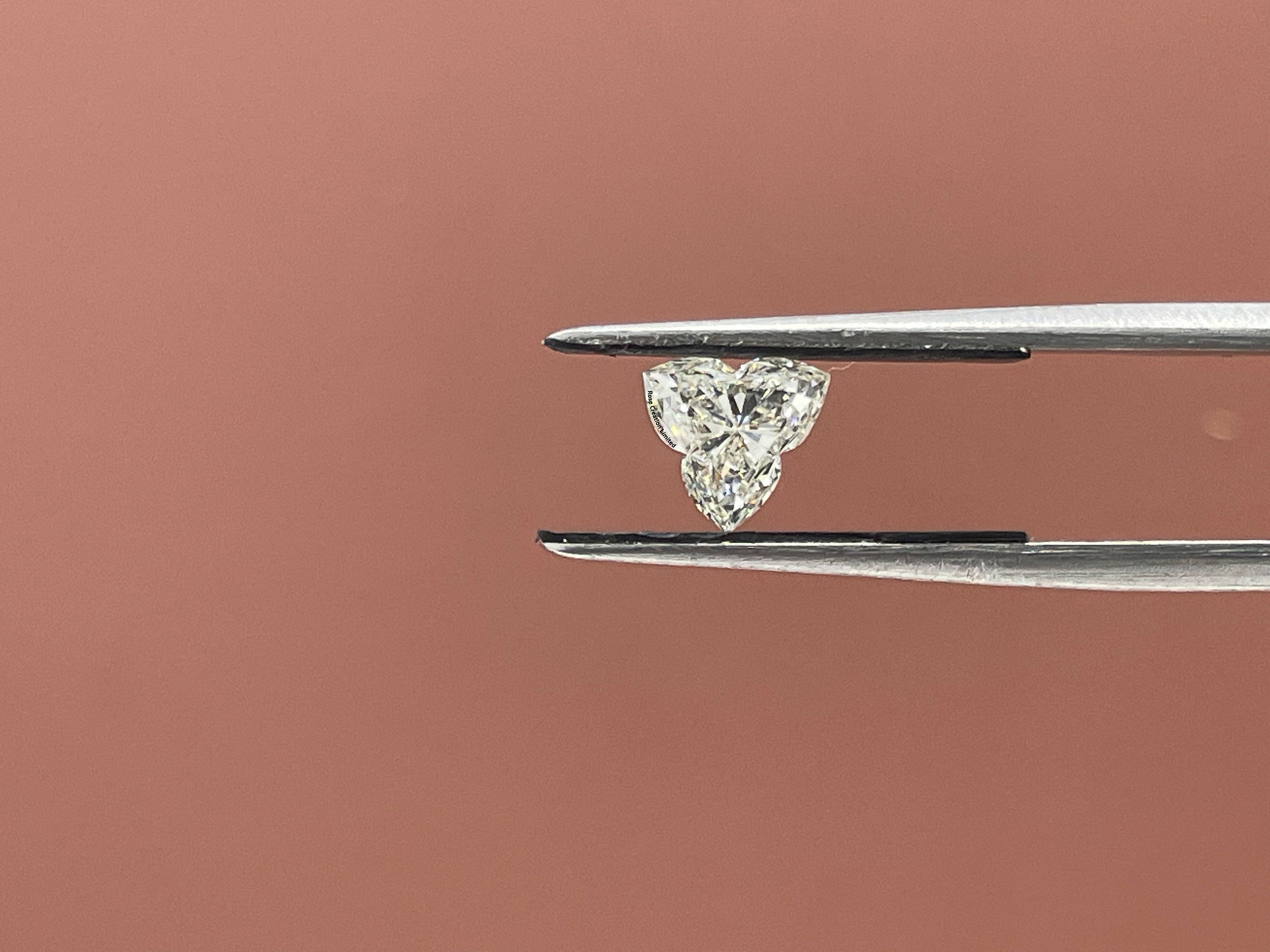 2.20 Carat Flower Shape Natural Diamonds Pair – J/J Color, SI1/SI1 Clarity