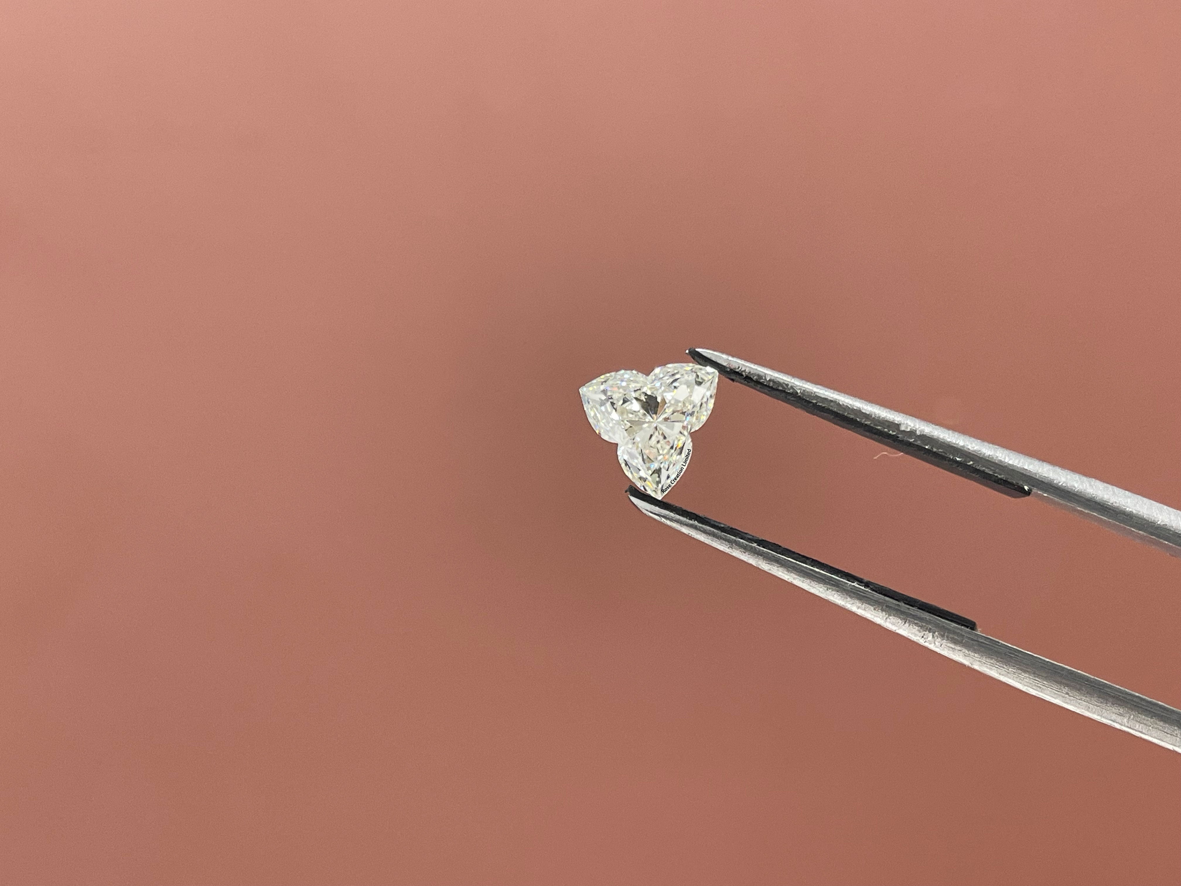 2.20 Carat Flower Shape Natural Diamonds Pair – J/J Color, SI1/SI1 Clarity