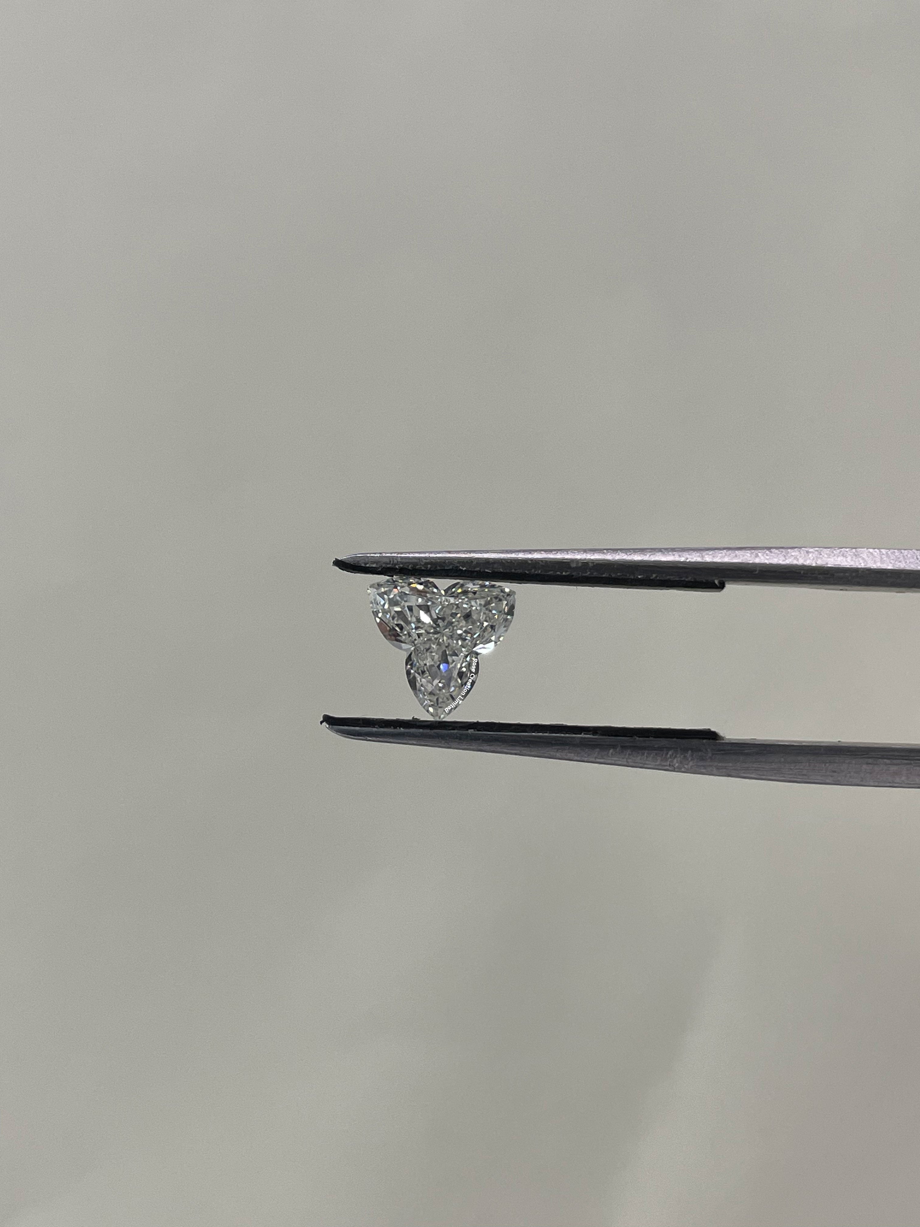2.00 Carat Flower Shape Natural Diamonds Pair – I/I Color, SI1/SI1 Clarity