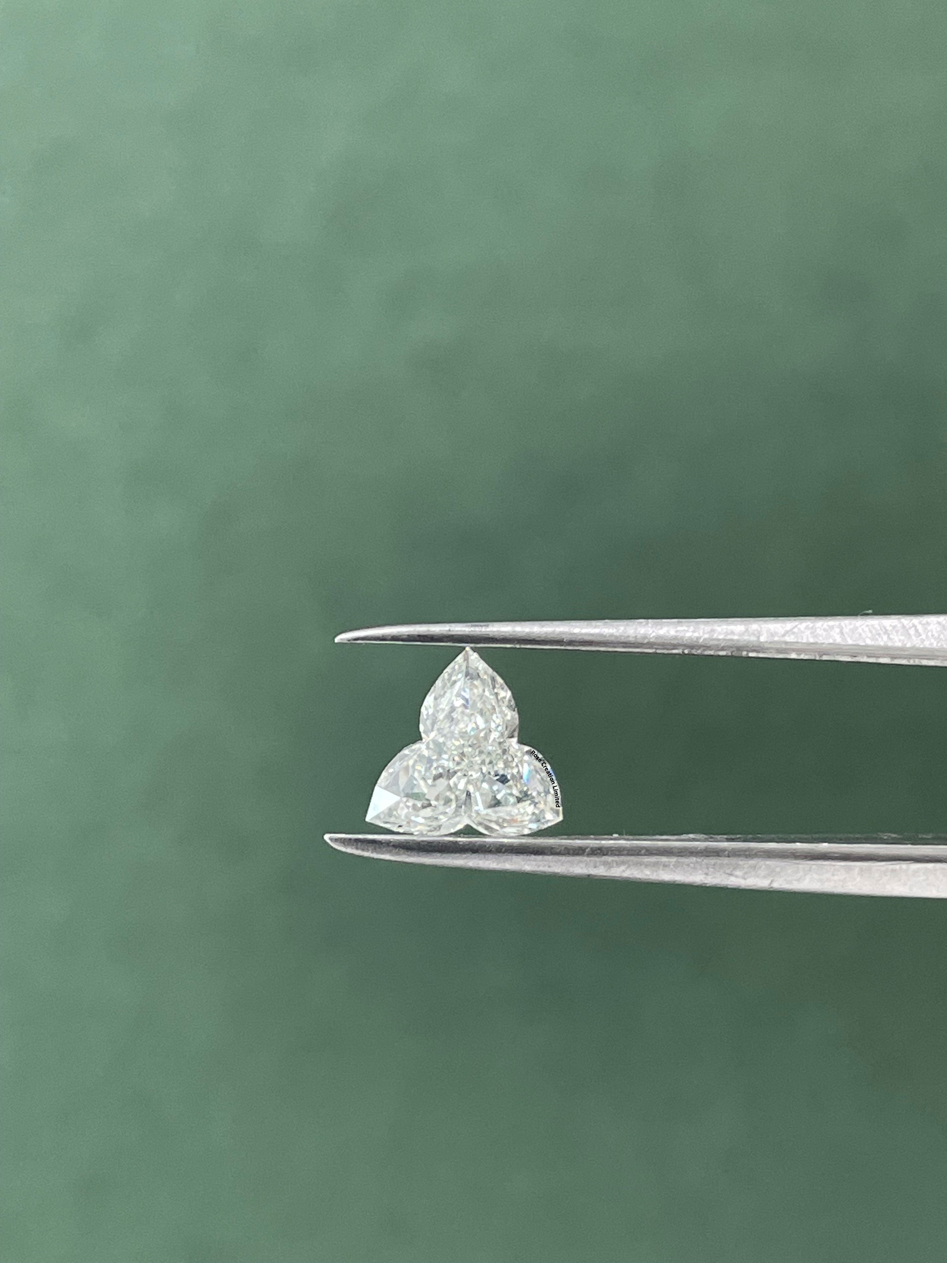 1.68 Carat Flower Shape Natural Diamonds Pair – H/H Color, SI1/SI1 Clarity