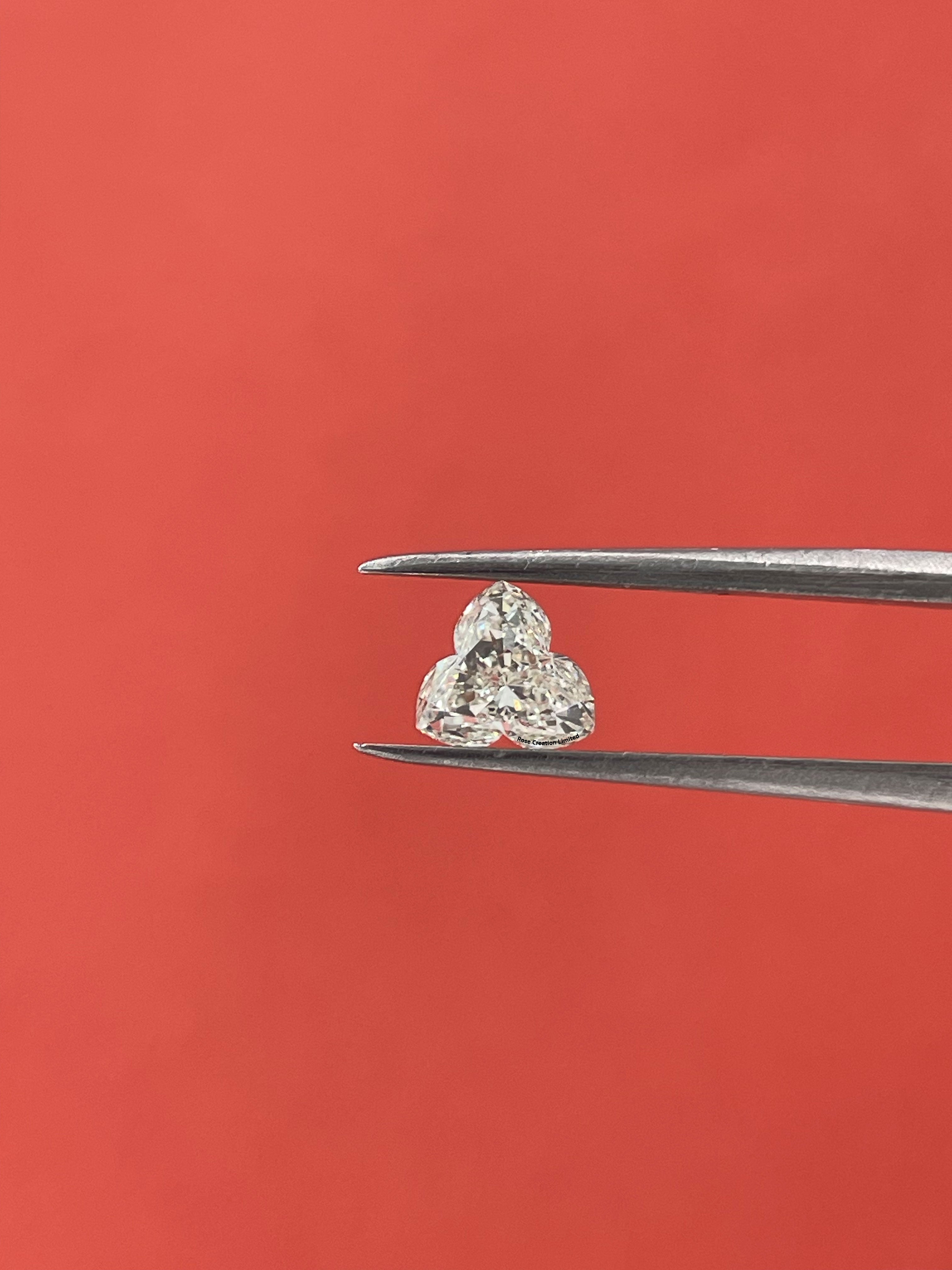 1.90 Carat Flower Shape Natural Diamonds Pair – I/J Color, SI1/SI1 Clarity