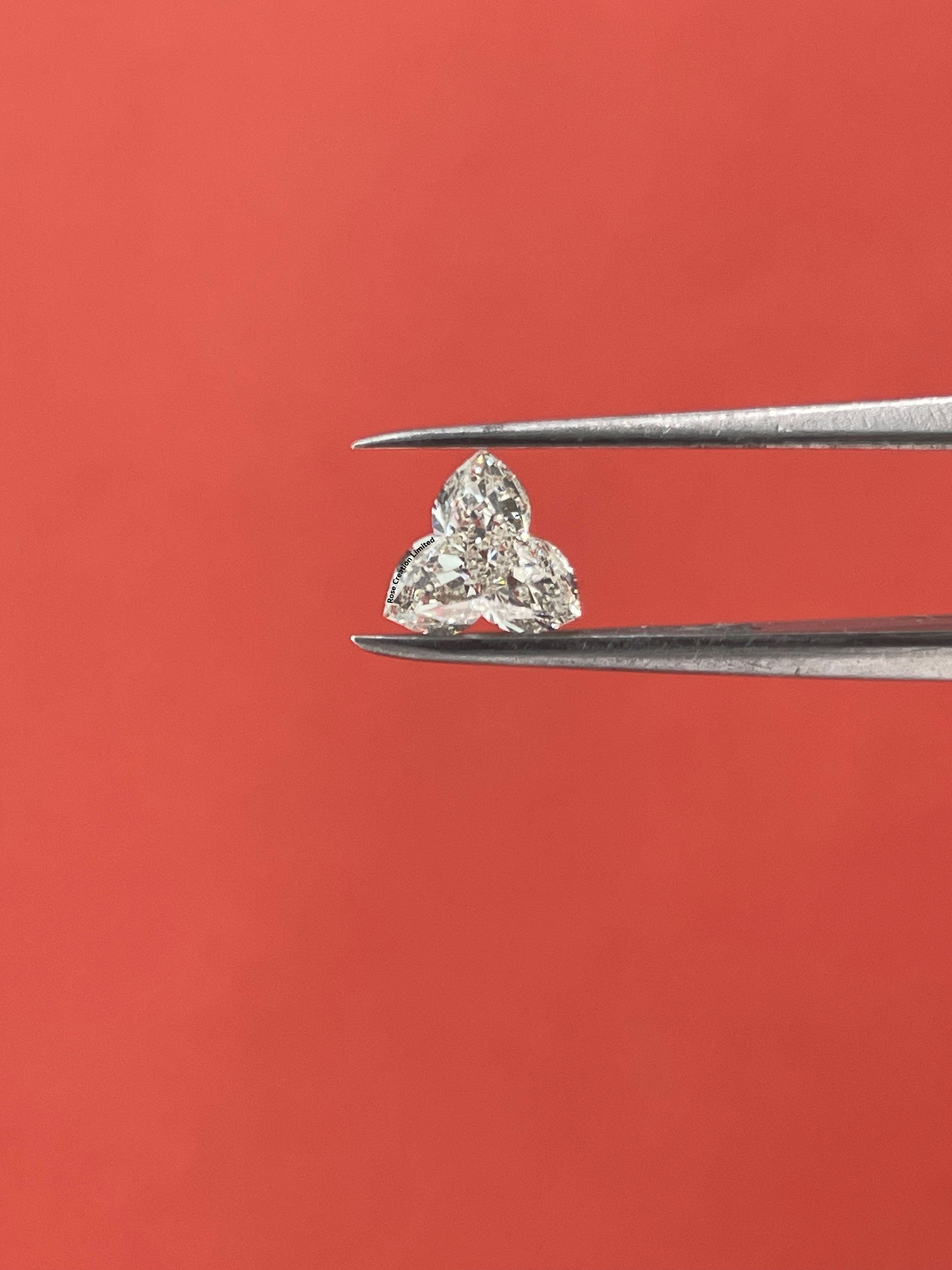 1.90 Carat Flower Shape Natural Diamonds Pair – I/J Color, SI1/SI1 Clarity