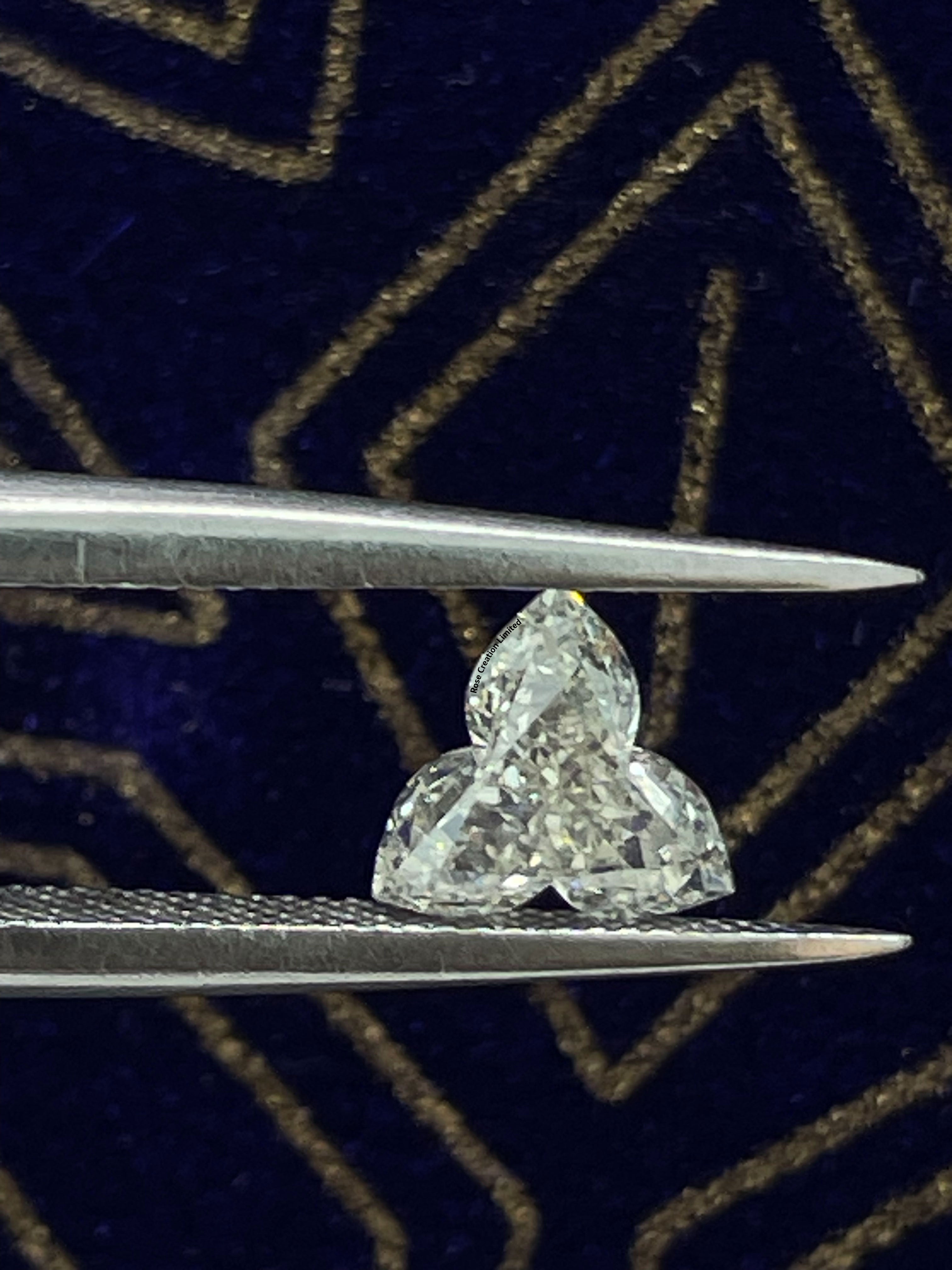 1.47 Carat Flower Shape Natural Diamonds Pair – J/J Color, SI1/SI1 Clarity