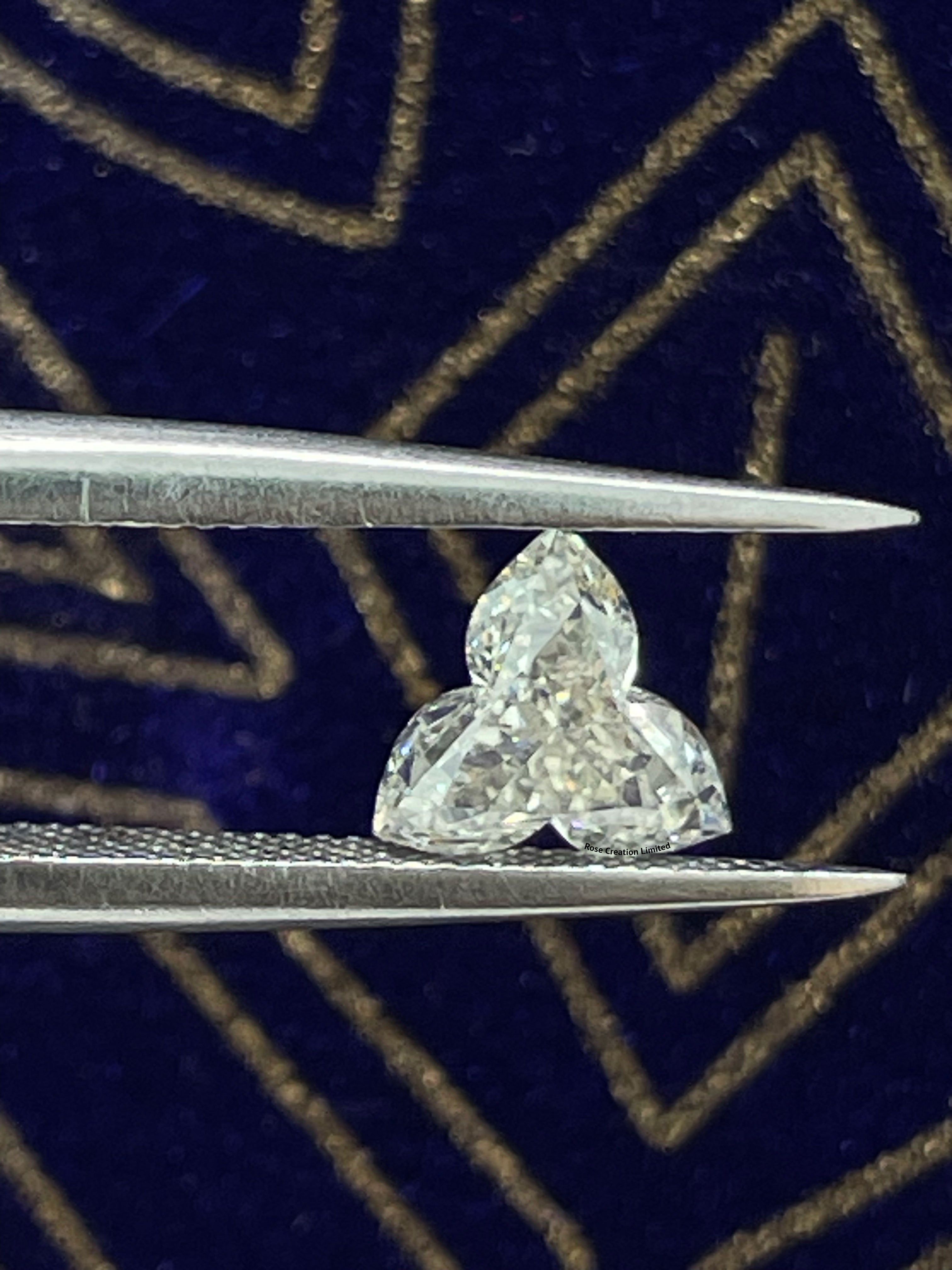 1.47 Carat Flower Shape Natural Diamonds Pair – J/J Color, SI1/SI1 Clarity