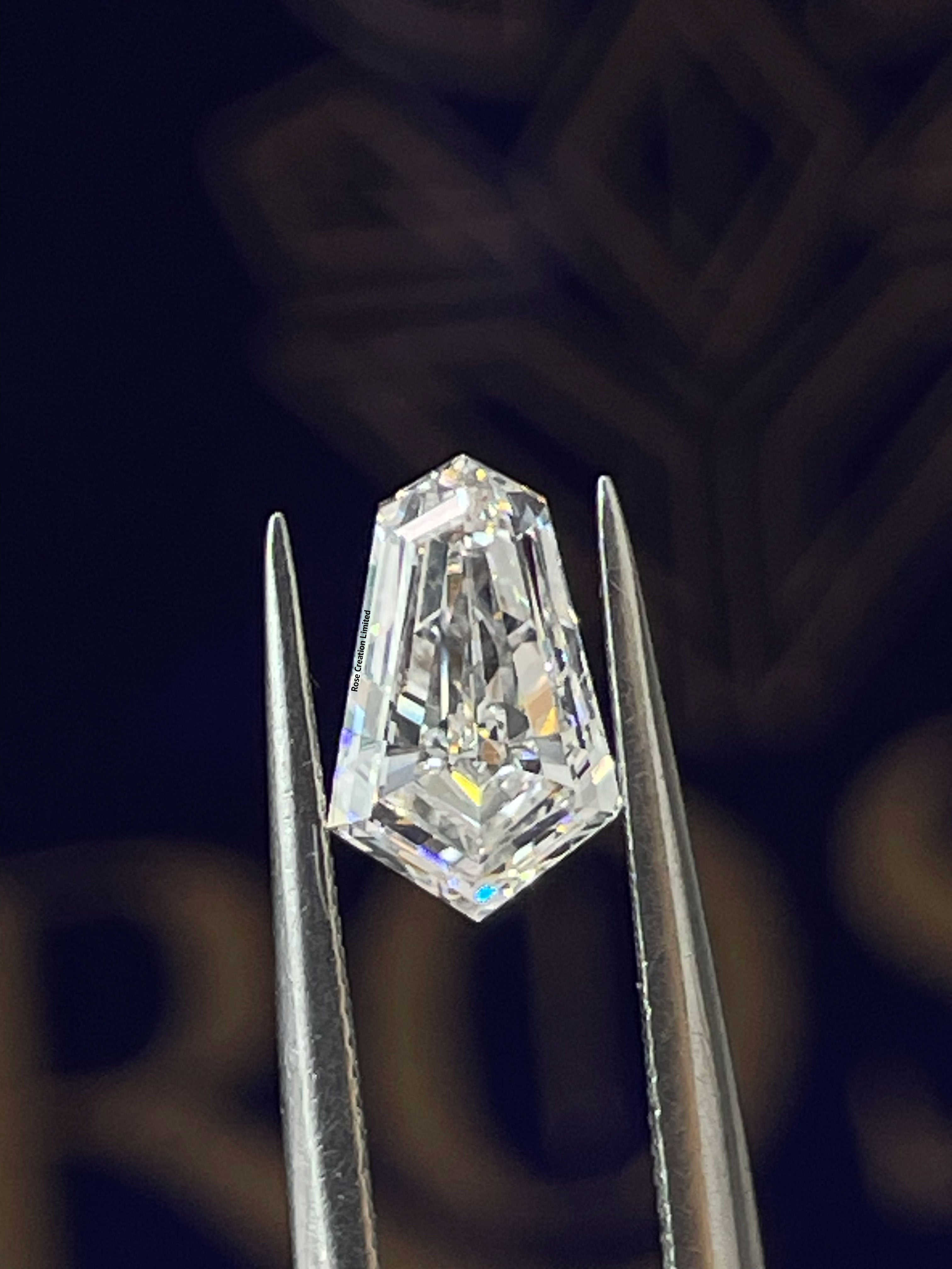 1.96 Carat Tie Shape Natural Diamonds Pair – E/F Color, VS1/VS1 Clarity