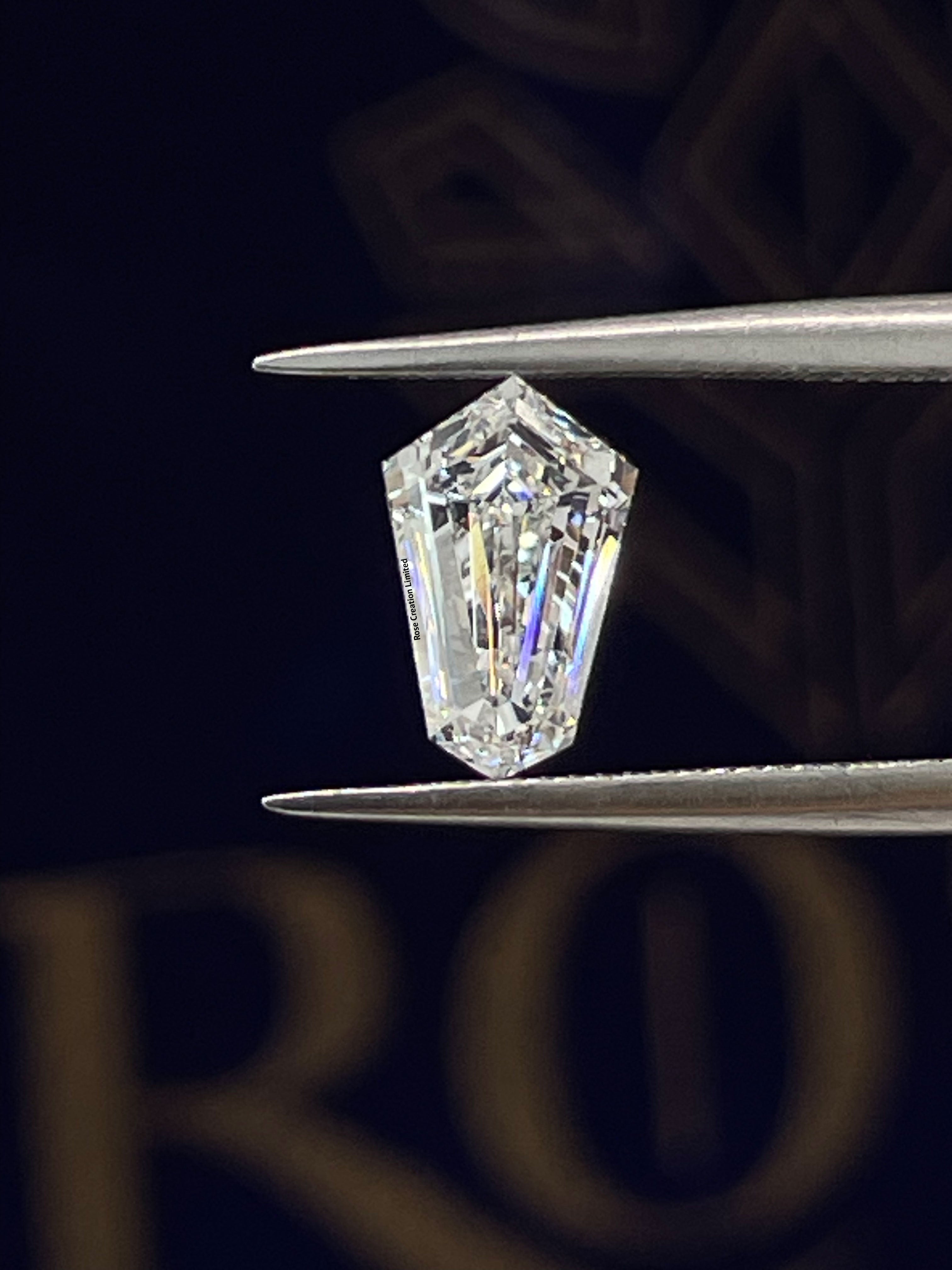 1.96 Carat Tie Shape Natural Diamonds Pair – E/F Color, VS1/VS1 Clarity