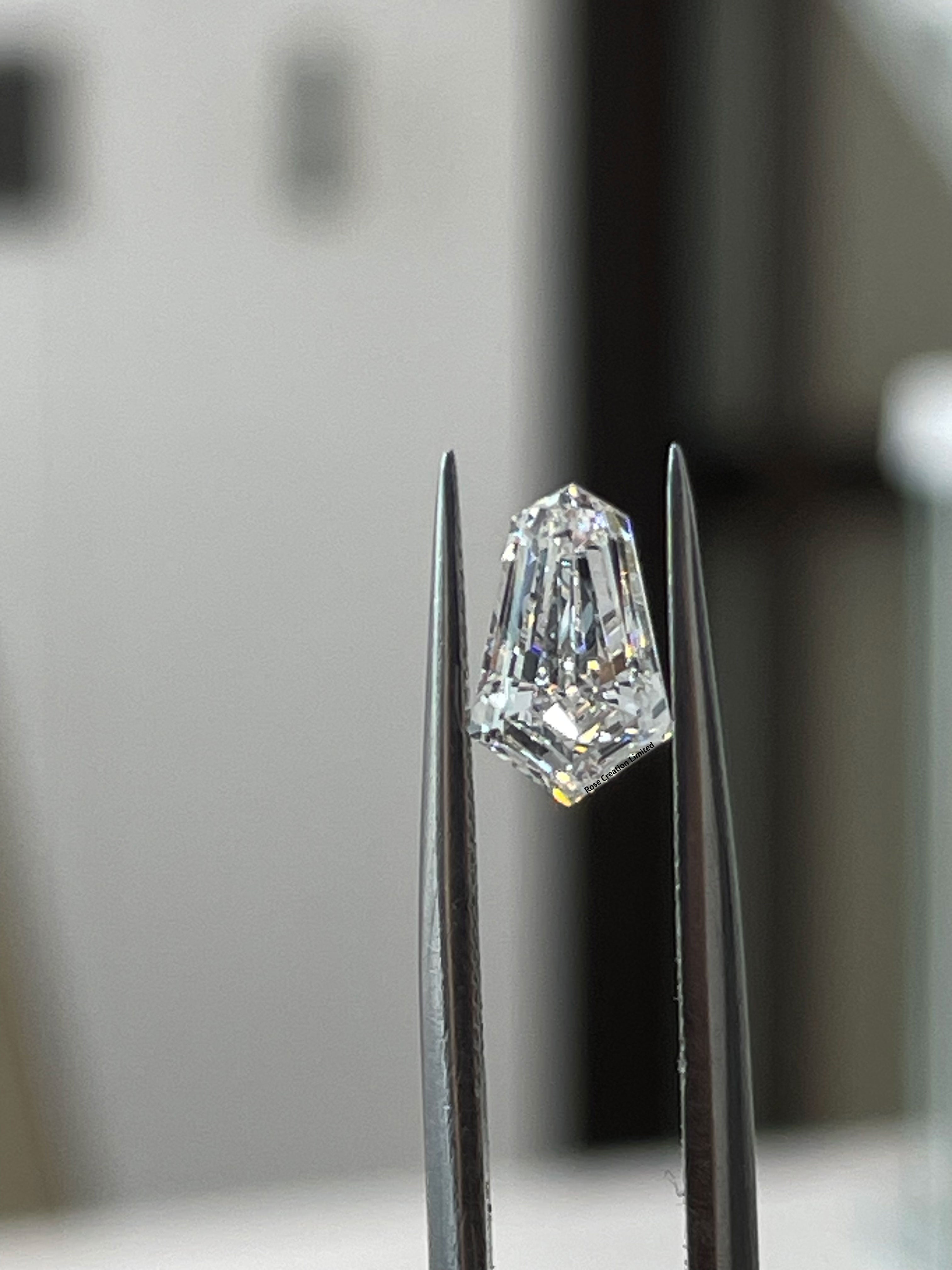 1.96 Carat Tie Shape Natural Diamonds Pair – E/F Color, VS1/VS1 Clarity
