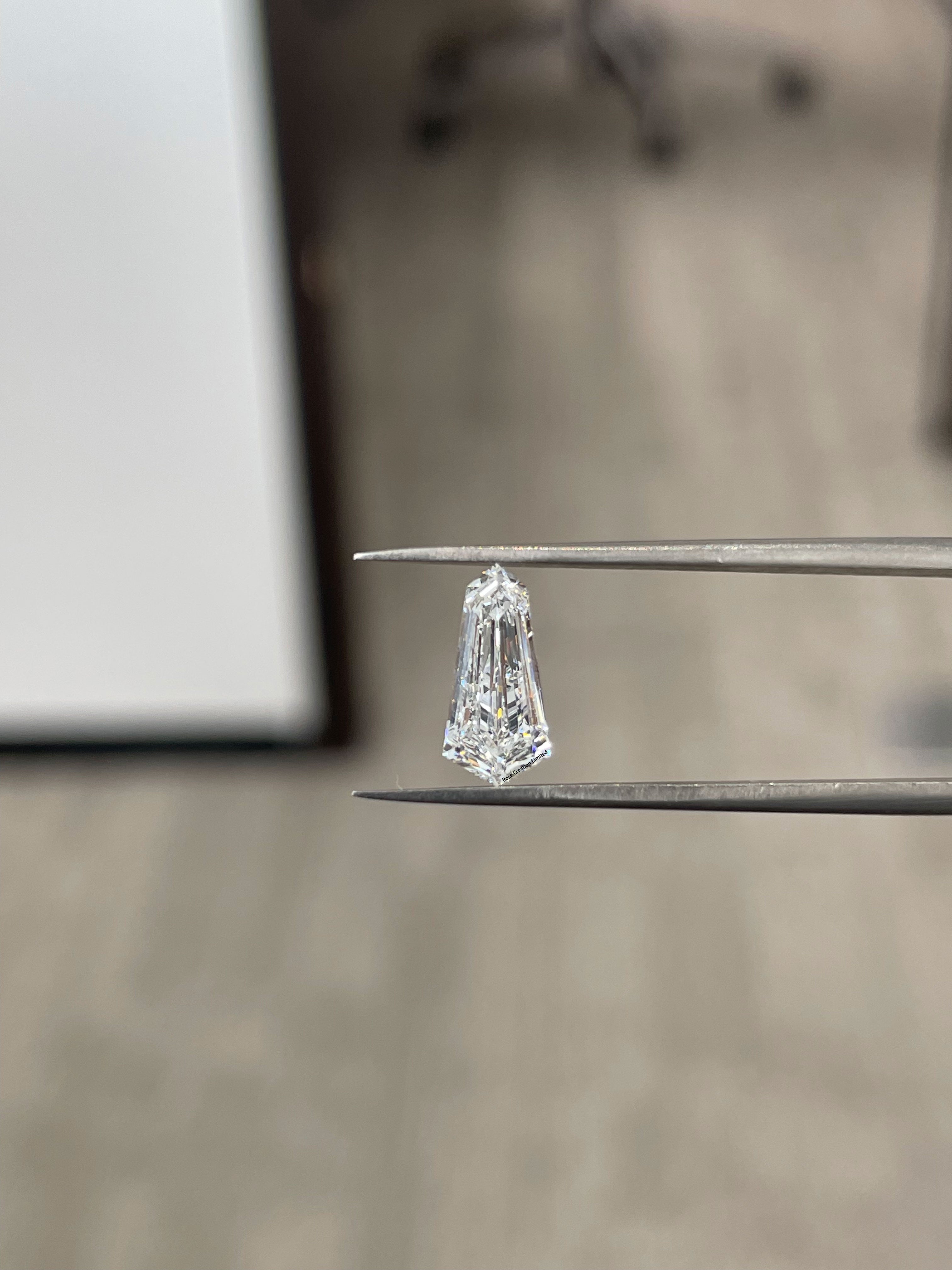 1.71 Carat Tie Shape Natural Diamonds Pair – E/F Color, VVS1/VVS2 Clarity