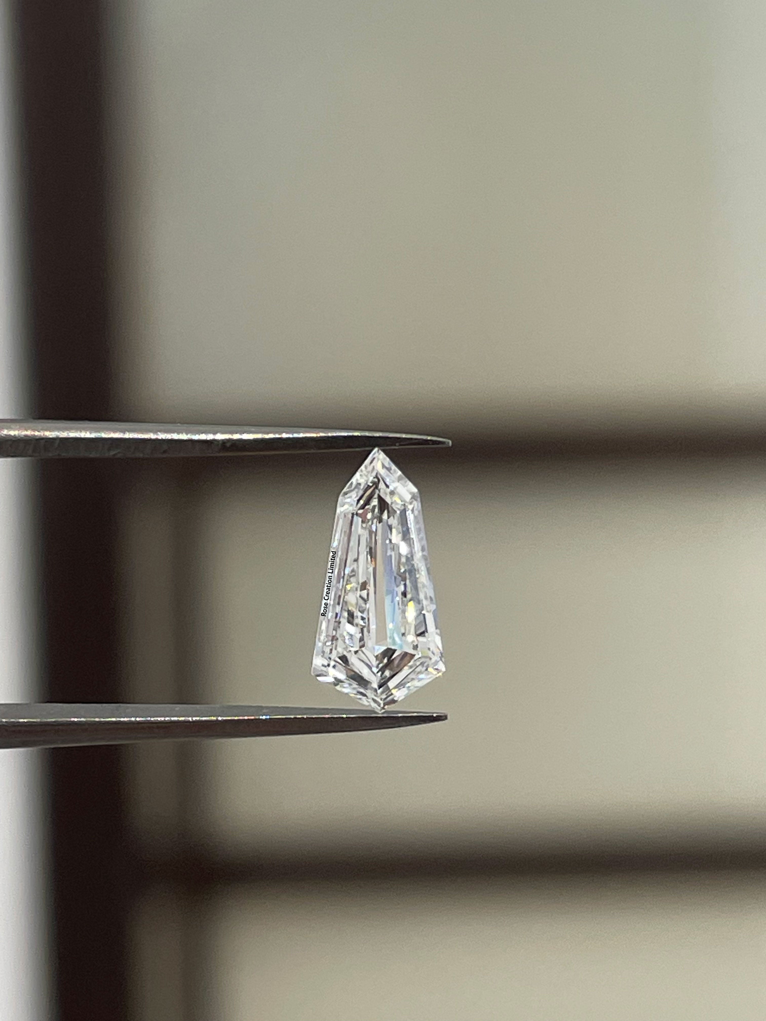 1.71 Carat Tie Shape Natural Diamonds Pair – E/F Color, VVS1/VVS2 Clarity