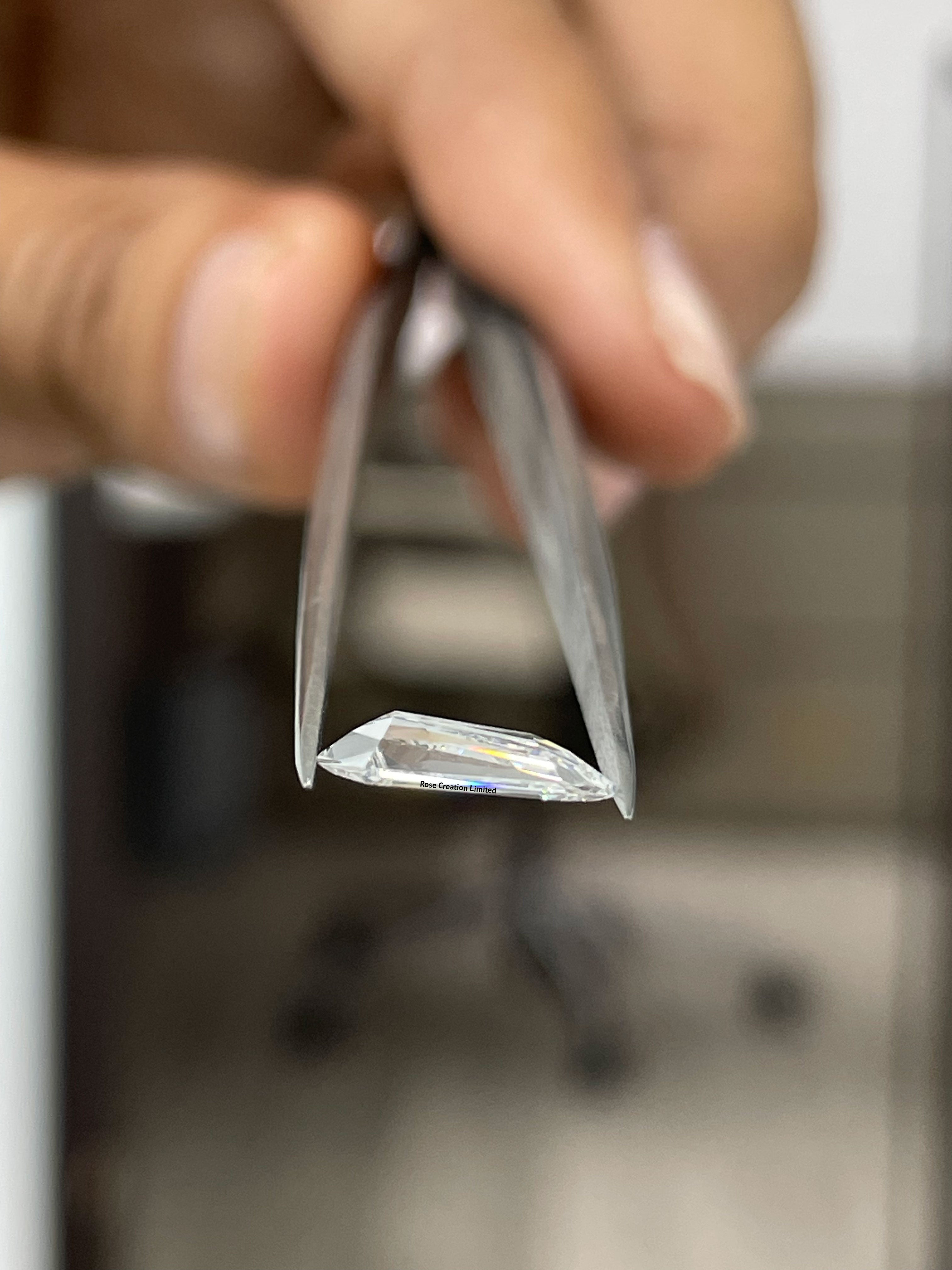 1.71 Carat Tie Shape Natural Diamonds Pair – E/F Color, VVS1/VVS2 Clarity