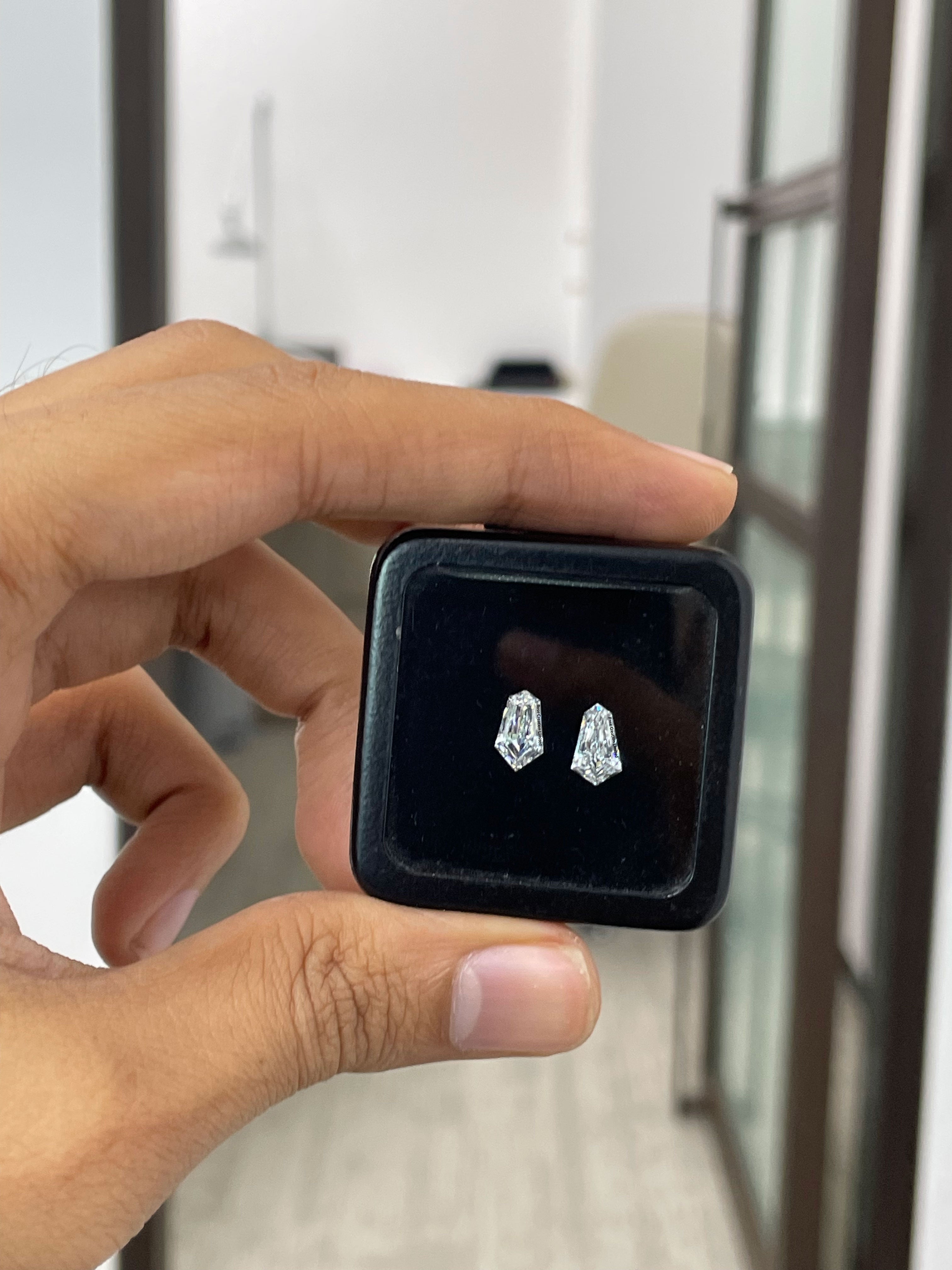 1.65 Carat Tie Shape Natural Diamonds Pair – E/F Color, VS2/VS1 Clarity