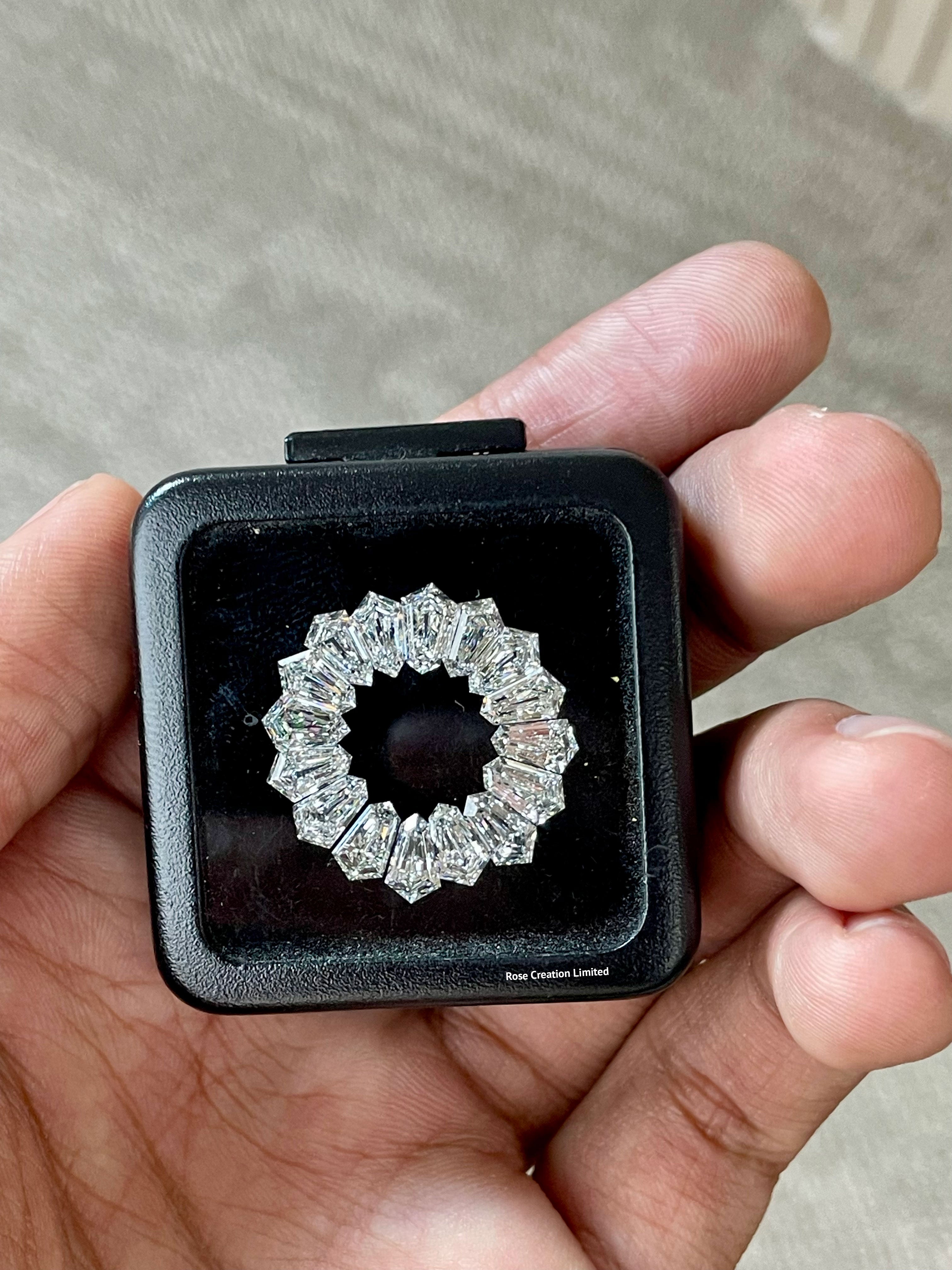 6.57 Carat ROSE/CUT Natural Diamonds Layout – G+ Color, VS Clarity