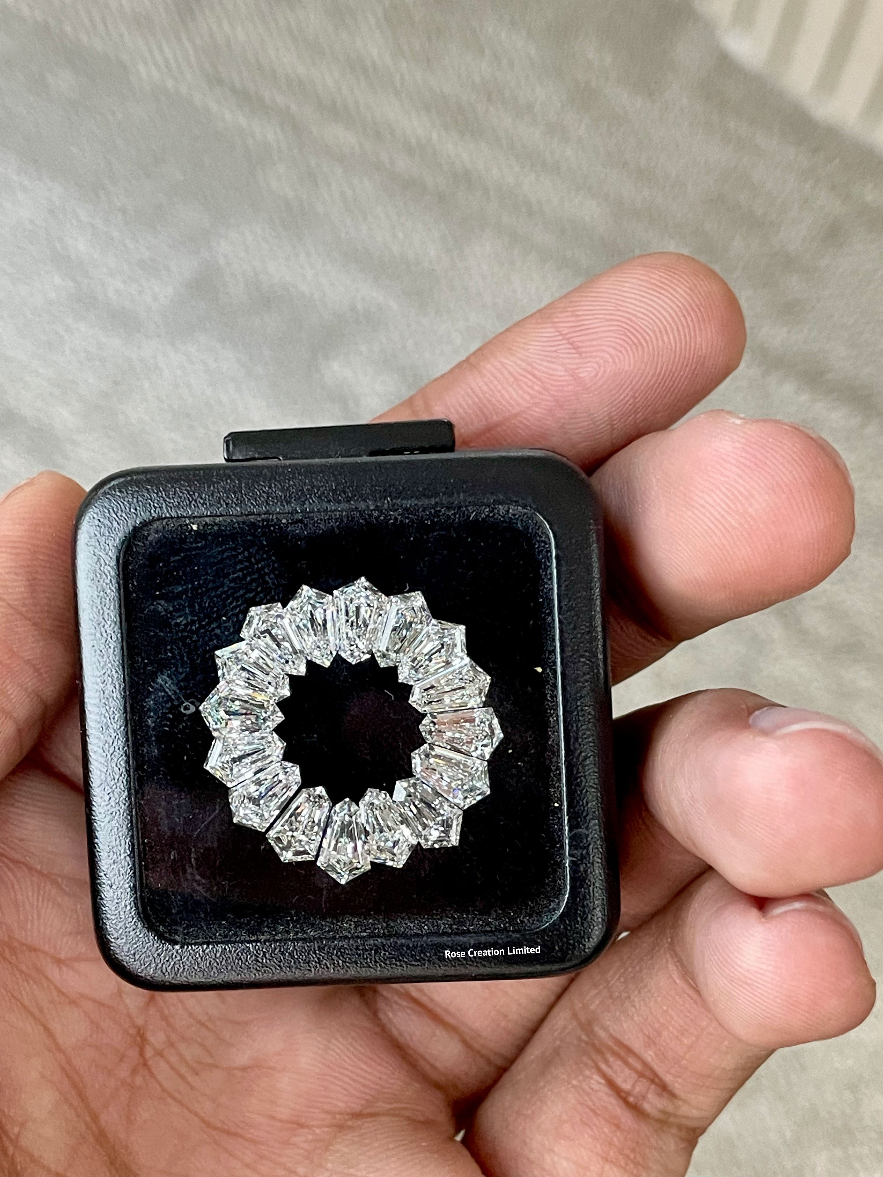 6.57 Carat ROSE/CUT Natural Diamonds Layout – G+ Color, VS Clarity