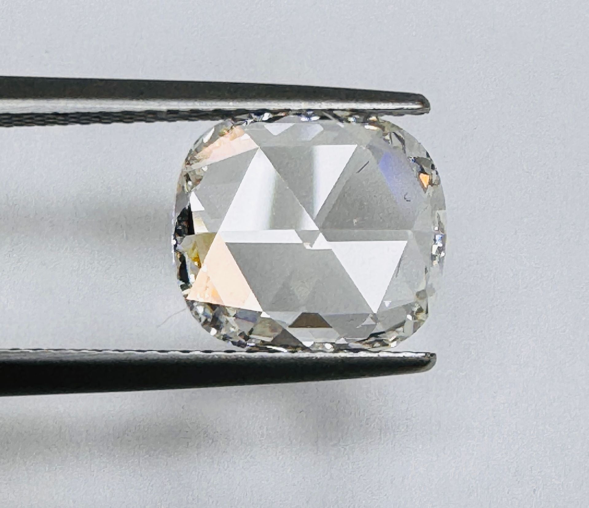 3.20 Carat Rose Cut Cushion Shape Natural Diamond – E Color, VS1 Clarity (GIA Certified) – 2404511291