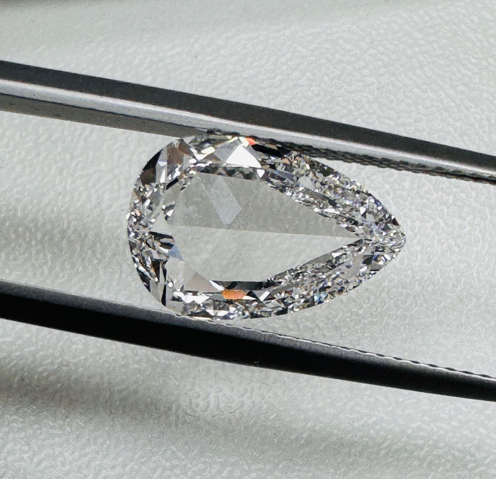 3.55 Carat Rose Cut Pear Shape Natural Diamond – G Color, IF Clarity (GIA Certified) – 5336812122