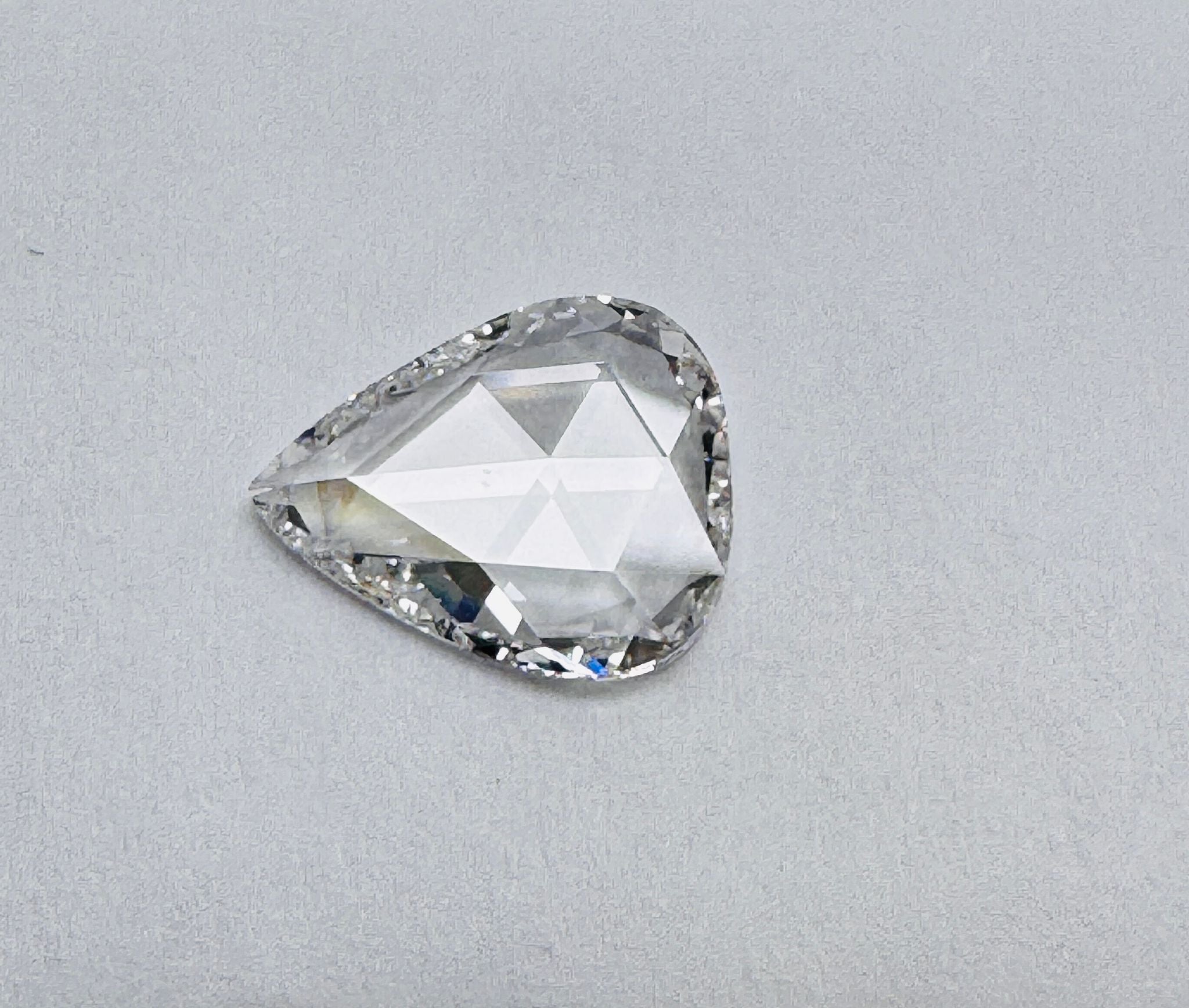 2.01 Carat Rose Cut Pear Shape Natural Diamond – D Color, VS2 Clarity (GIA Certified) – 7433777927