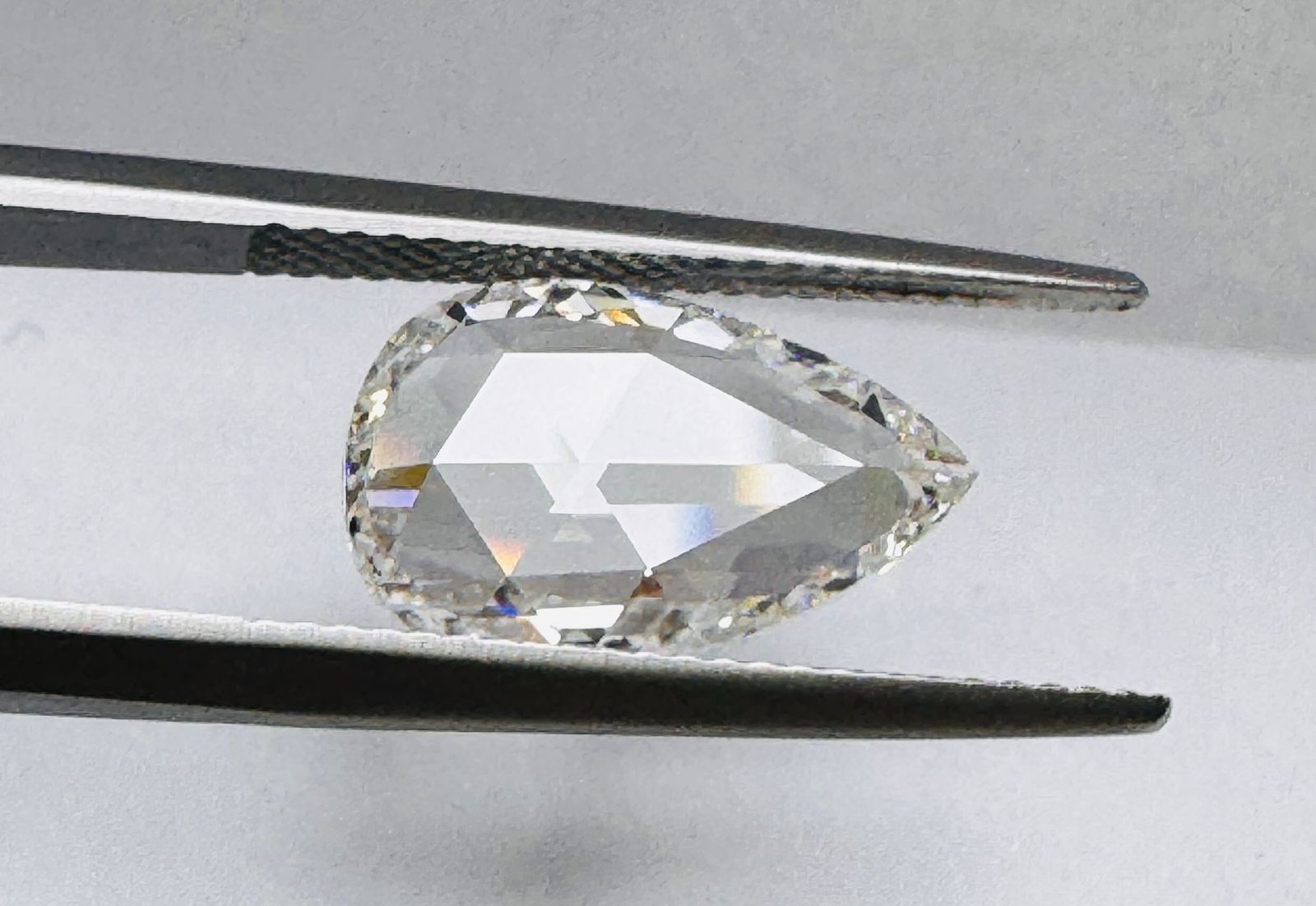 3.03 Carat Rose Cut Pear Shape Natural Diamond – F Color, VS1 Clarity (GIA Certified) – 7261096273