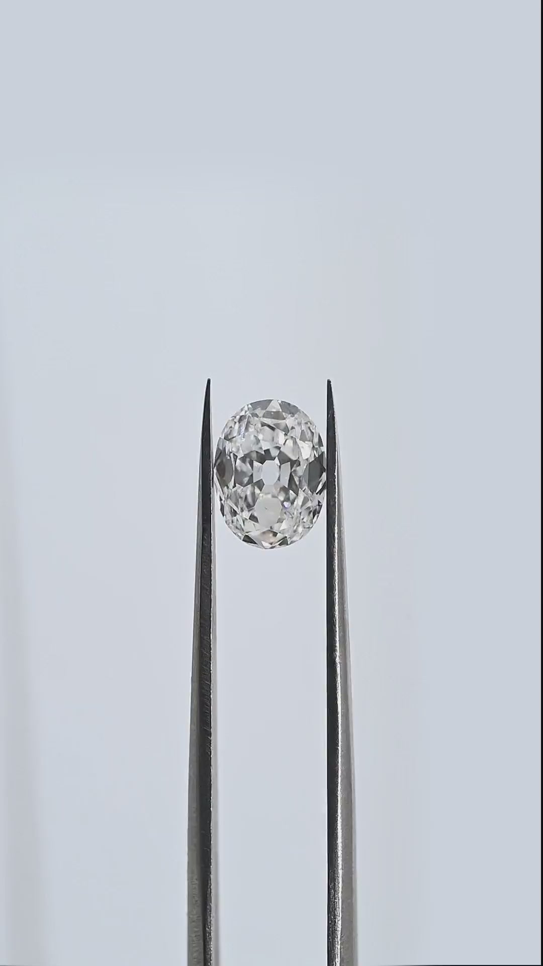 1.82 Carat Old Cut Oval Shape Natural Diamond – H Color, VVS2 Clarity