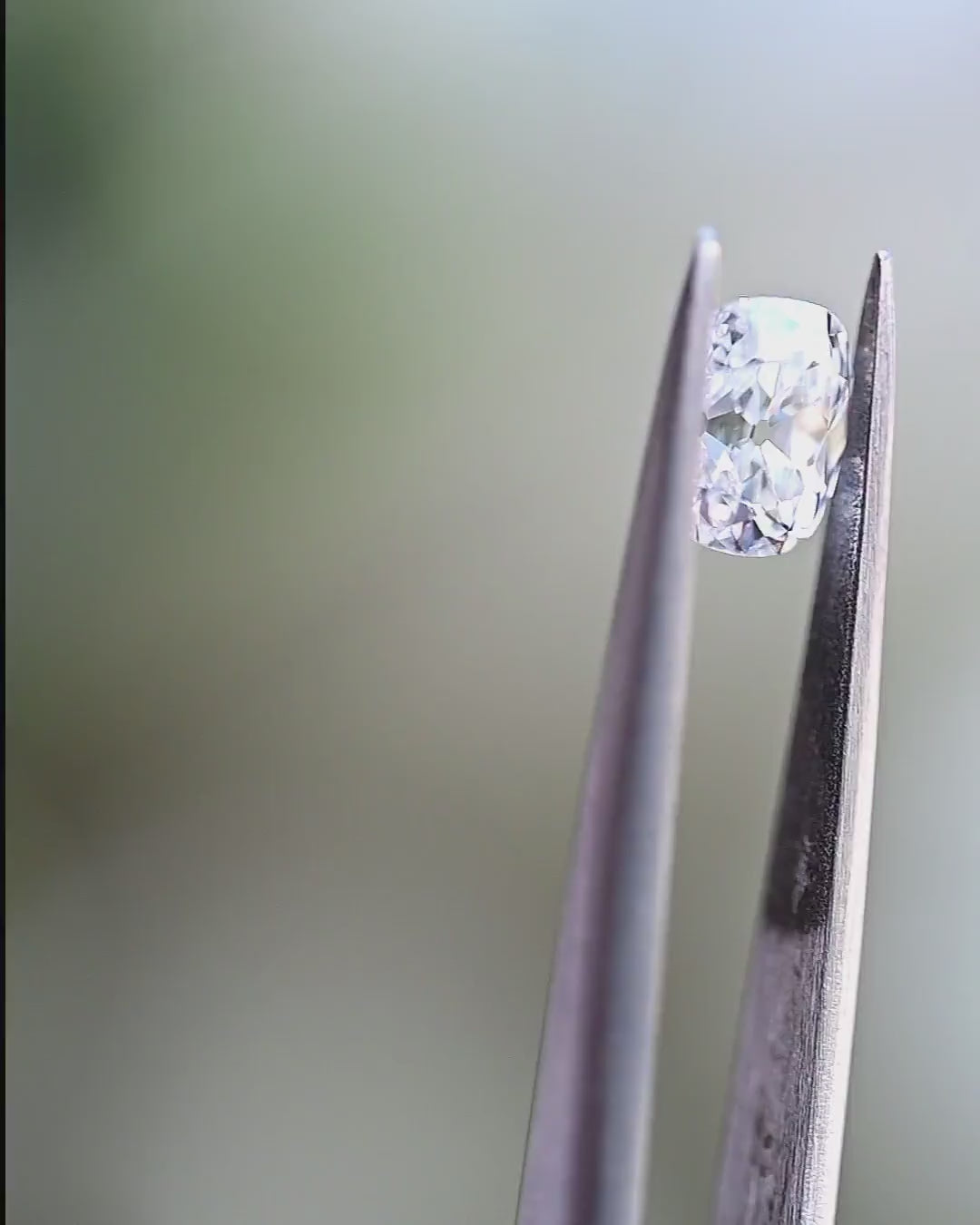 1.28 Carat Old Cut Cushion Natural Diamond – E Color, VS1 Clarity