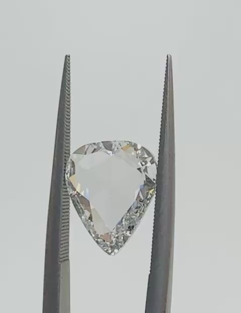 2.01 Carat Rose Cut Pear Shape Natural Diamond – D Color, VS2 Clarity (GIA Certified) – 7433777927
