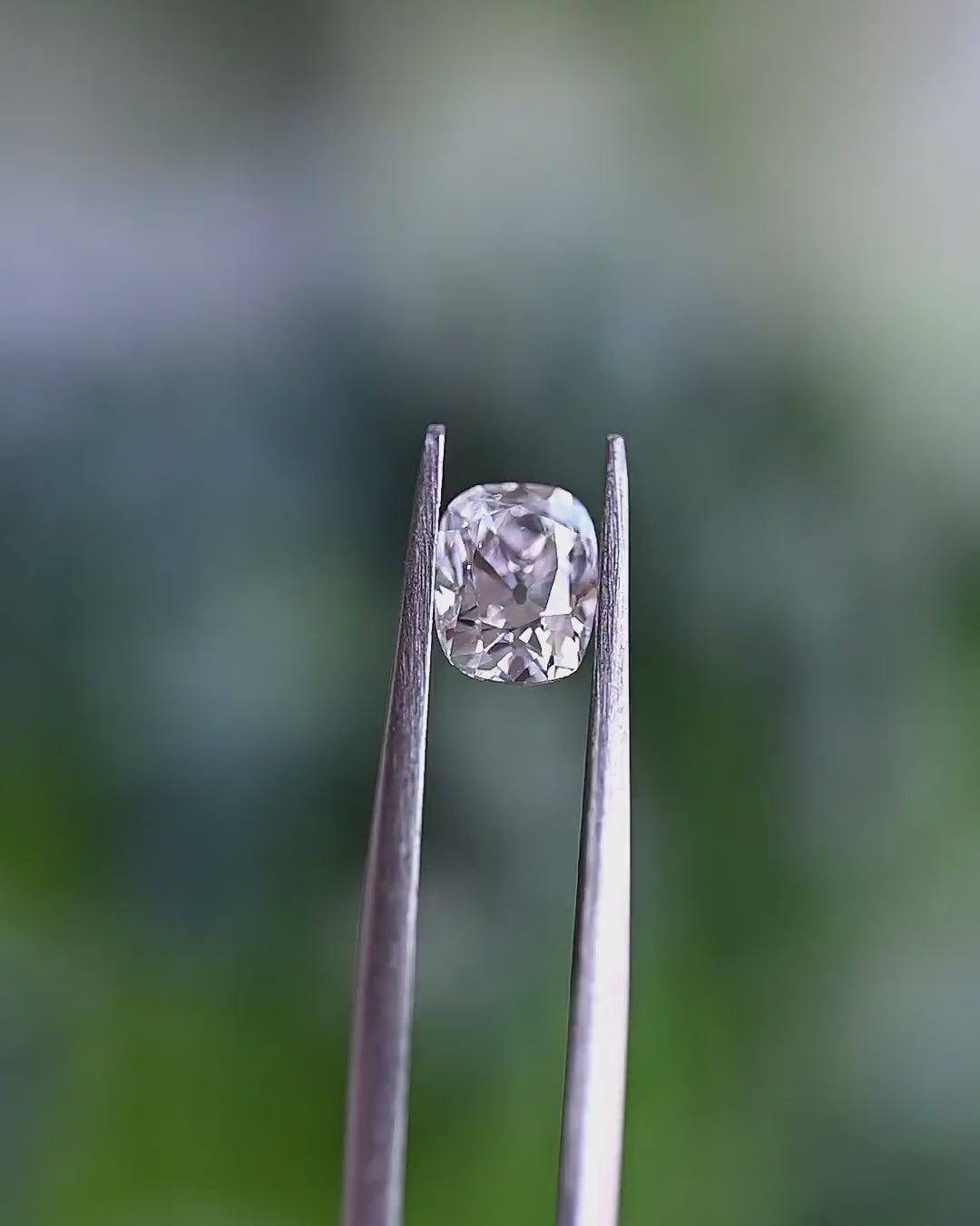 1.28 Carat Old Cut Cushion Natural Diamond – E Color, VS1 Clarity
