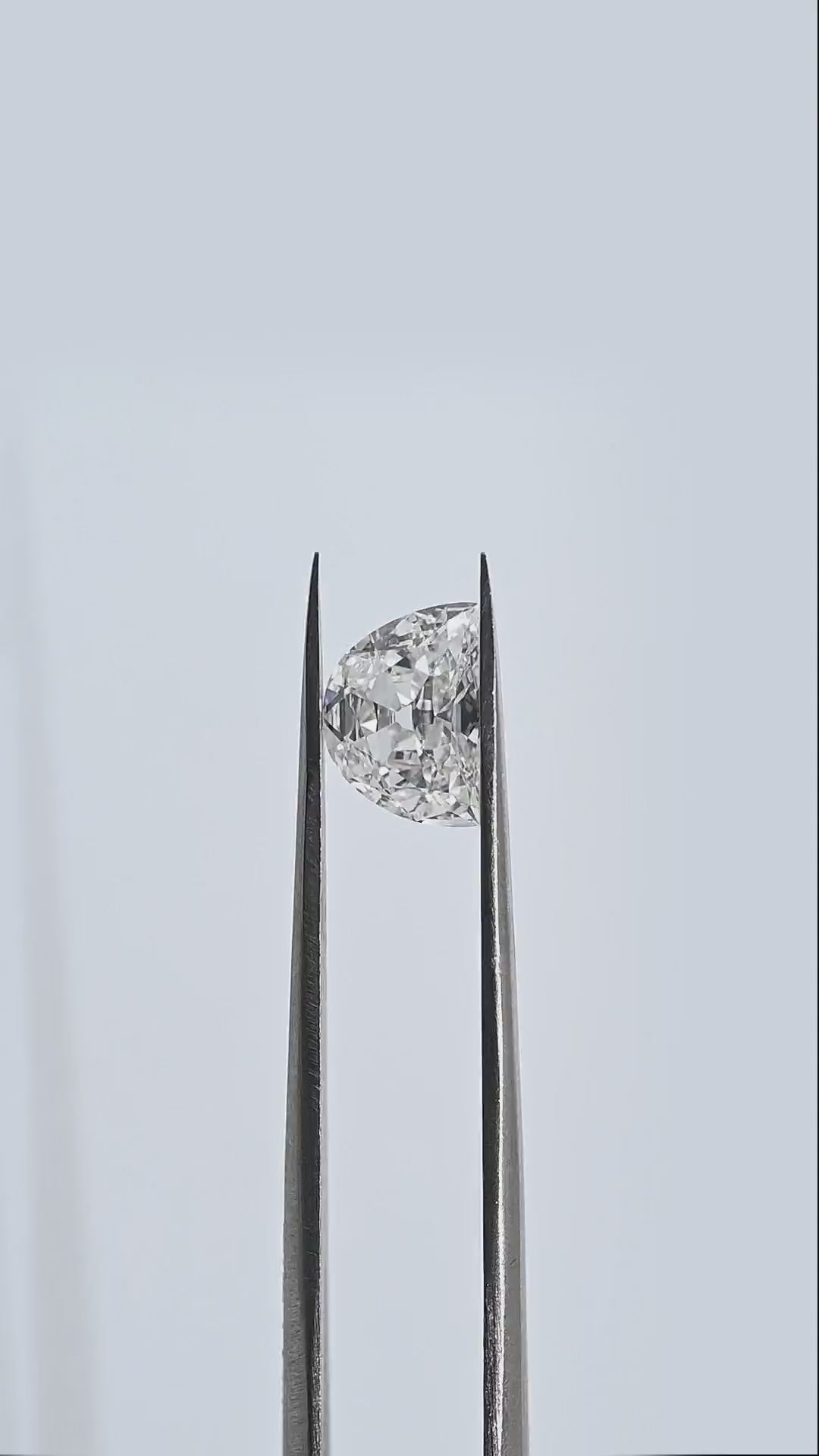 3.02 Carat Half Moon Shape Natural Diamonds Pair – G/G Color, VS1/VS1 Clarity